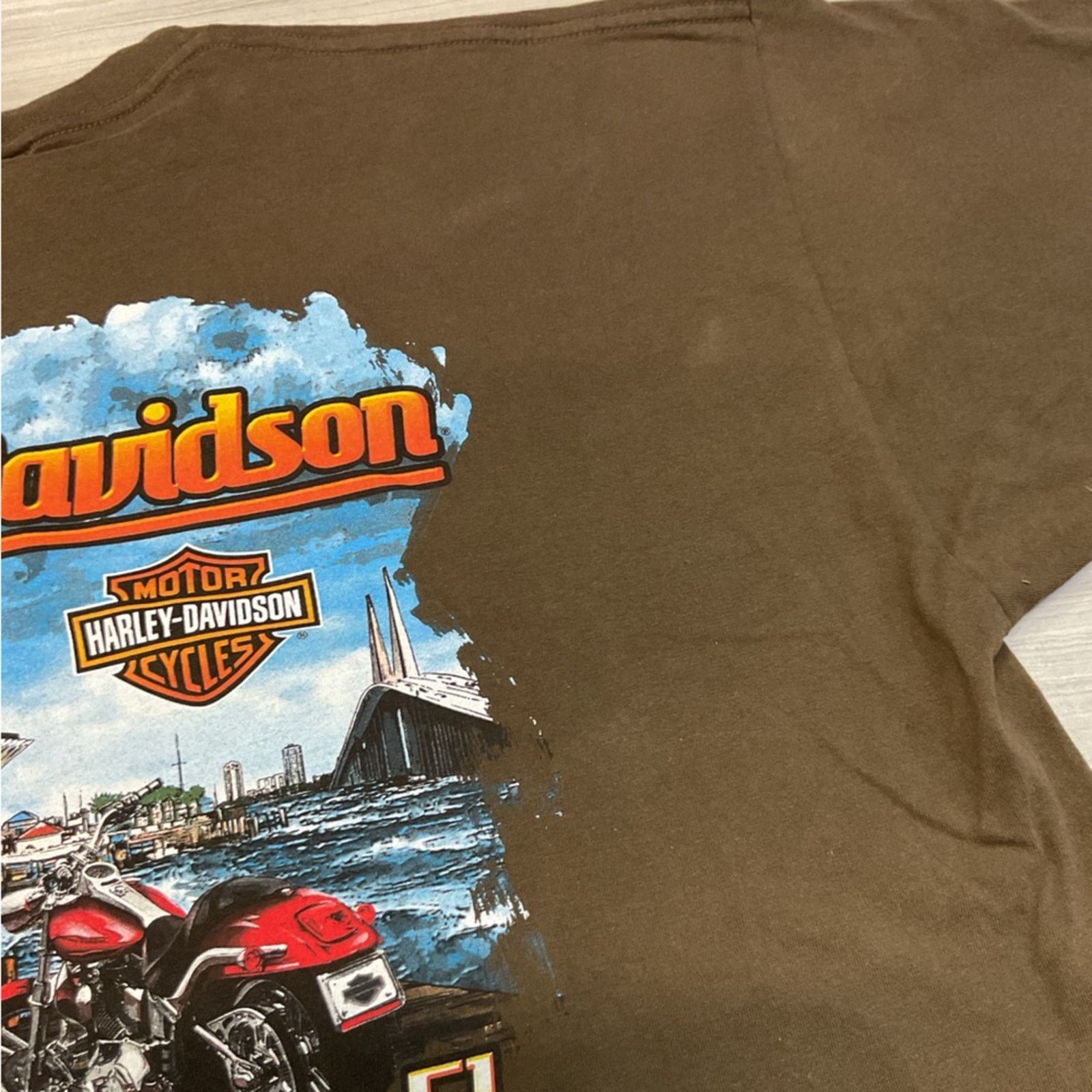 Harley Davidson Harley-Davidson Genuine Legendary Brown T-Shirt Size US XXL / EU 58 / 5 - 8 Thumbnail