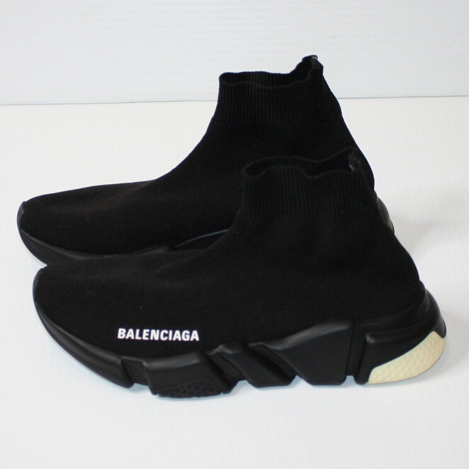 Balenciaga Speed Lite Knit Sneakers Black & White Soles size US 6 NEW Size US 6 / IT 36 - 4 Thumbnail