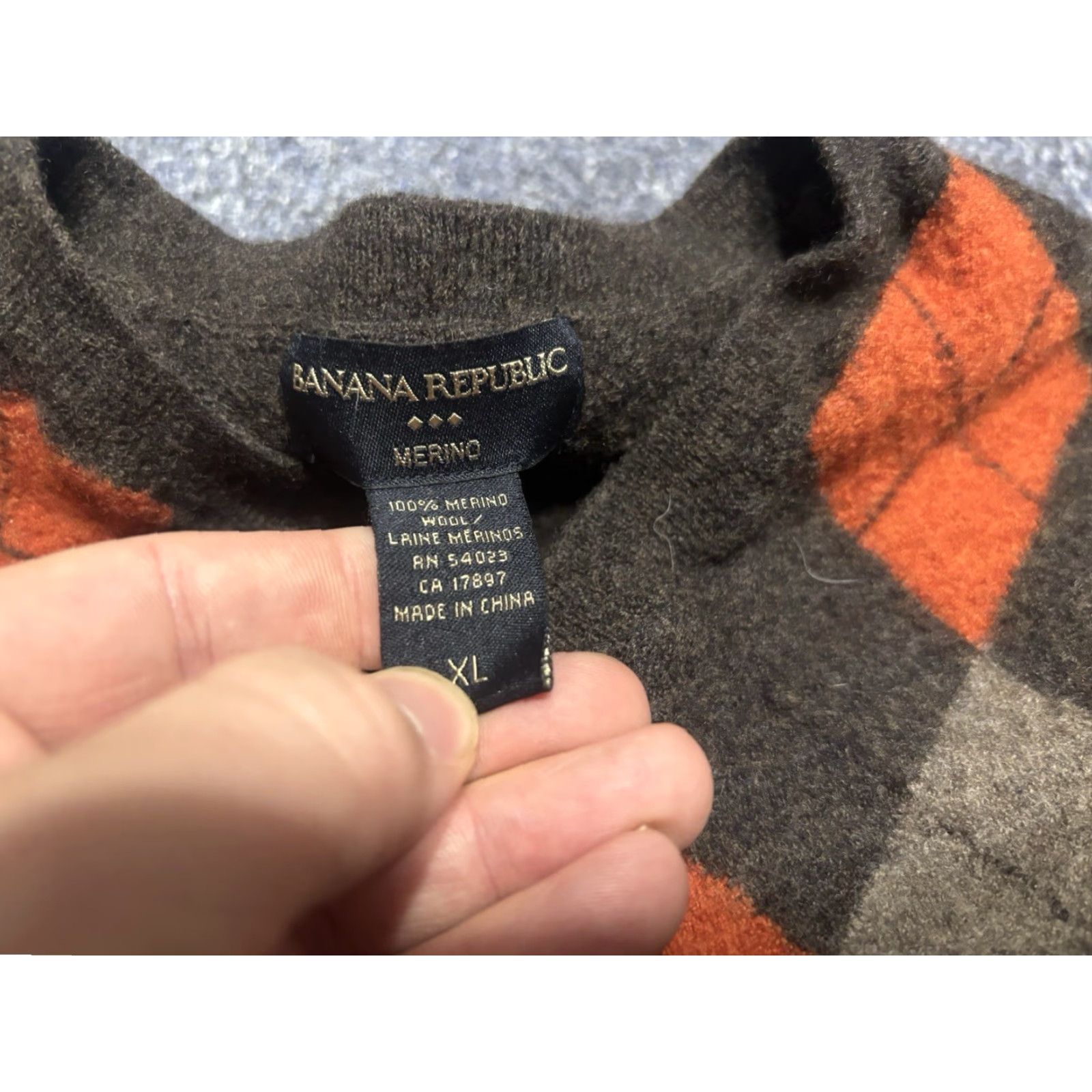 Banana Republic VINTAGE Banana Republic Sweater Womens XL? Fine Merino Wool Diamond M7 Size XL / US 12-14 / IT 48-50 - 2 Thumbnail