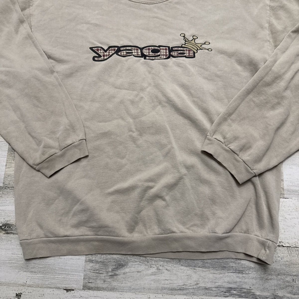Vintage Vintage 90s YAGA Skateboarding Crew Sweatshirt Crown XL/XXL Size US XL / EU 56 / 4 - 6 Thumbnail
