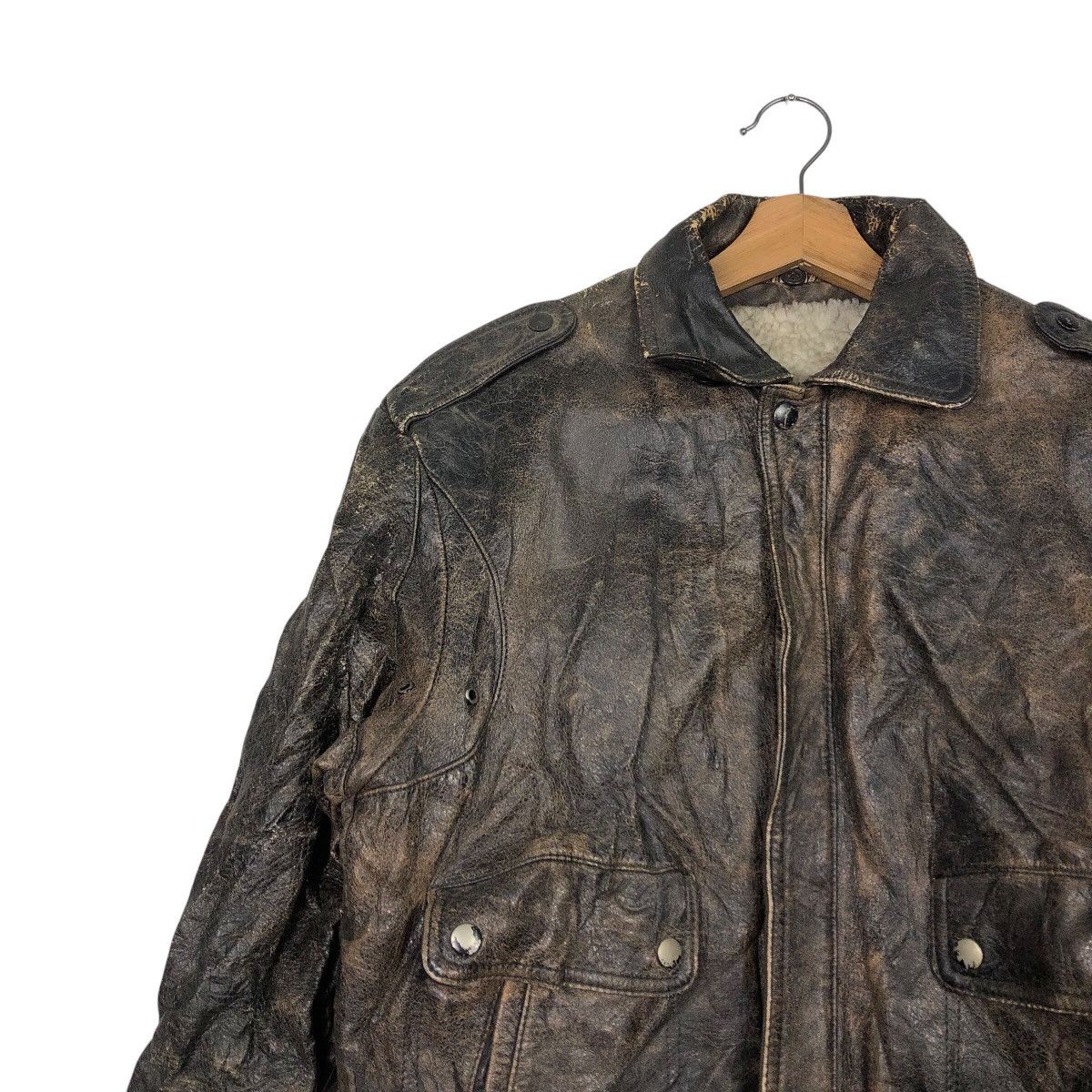 Japanese Brand 📌Vintage Genuine Leather Jacket Biker Wear Issey Miyake Size US M / EU 48-50 / 2 - 8 Thumbnail