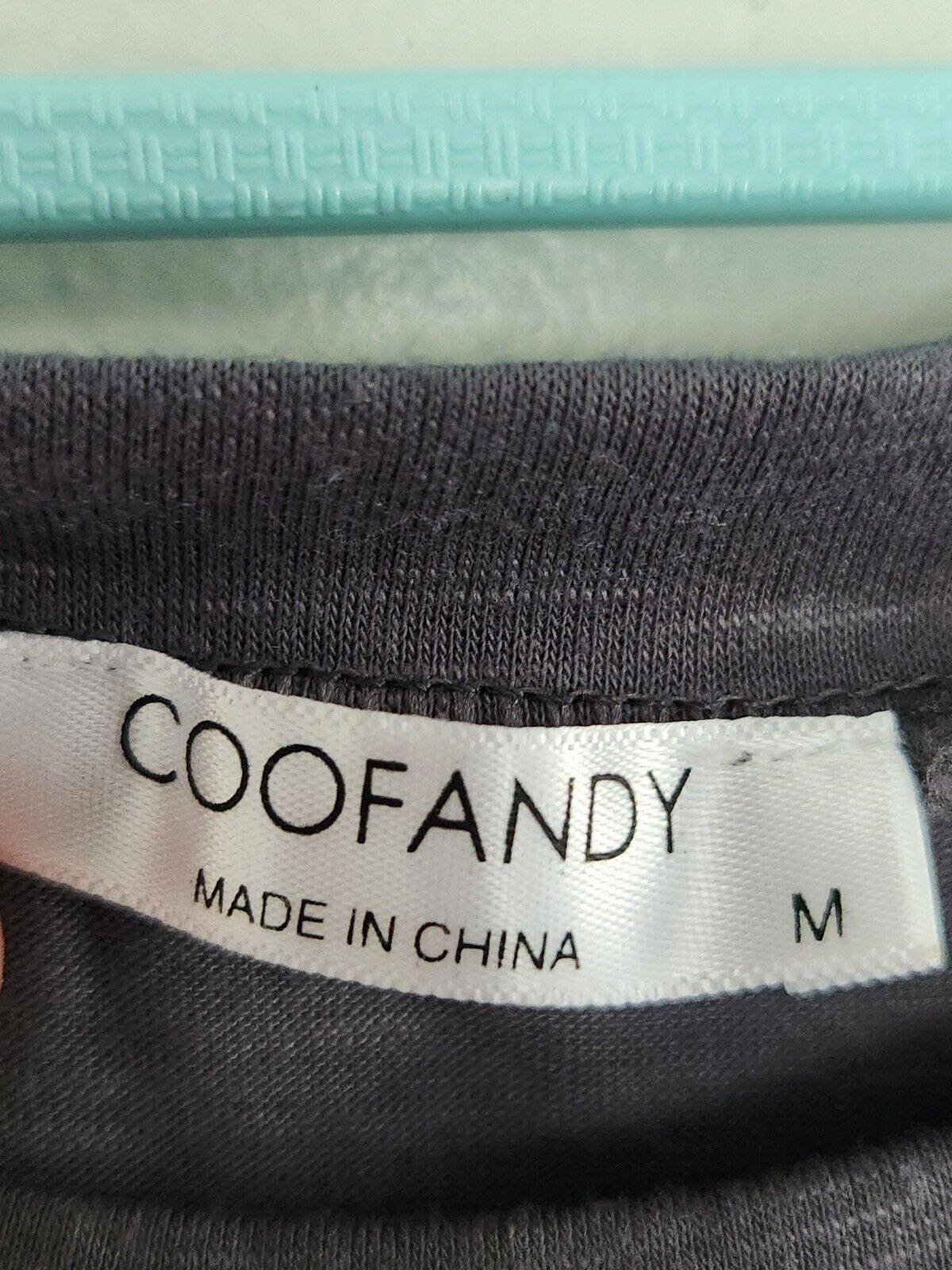Designer Mens Coofandy Shirt Grey Short Sleeve Textured Scoop Hem Med Size US M / EU 48-50 / 2 - 3 Thumbnail