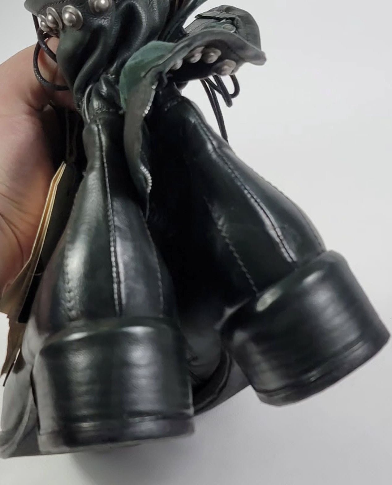 A.S.98 AS98 Leather lace-up Boots Shoes Women's Size 38 Dark Green Size US 7 / IT 37 - 8 Thumbnail