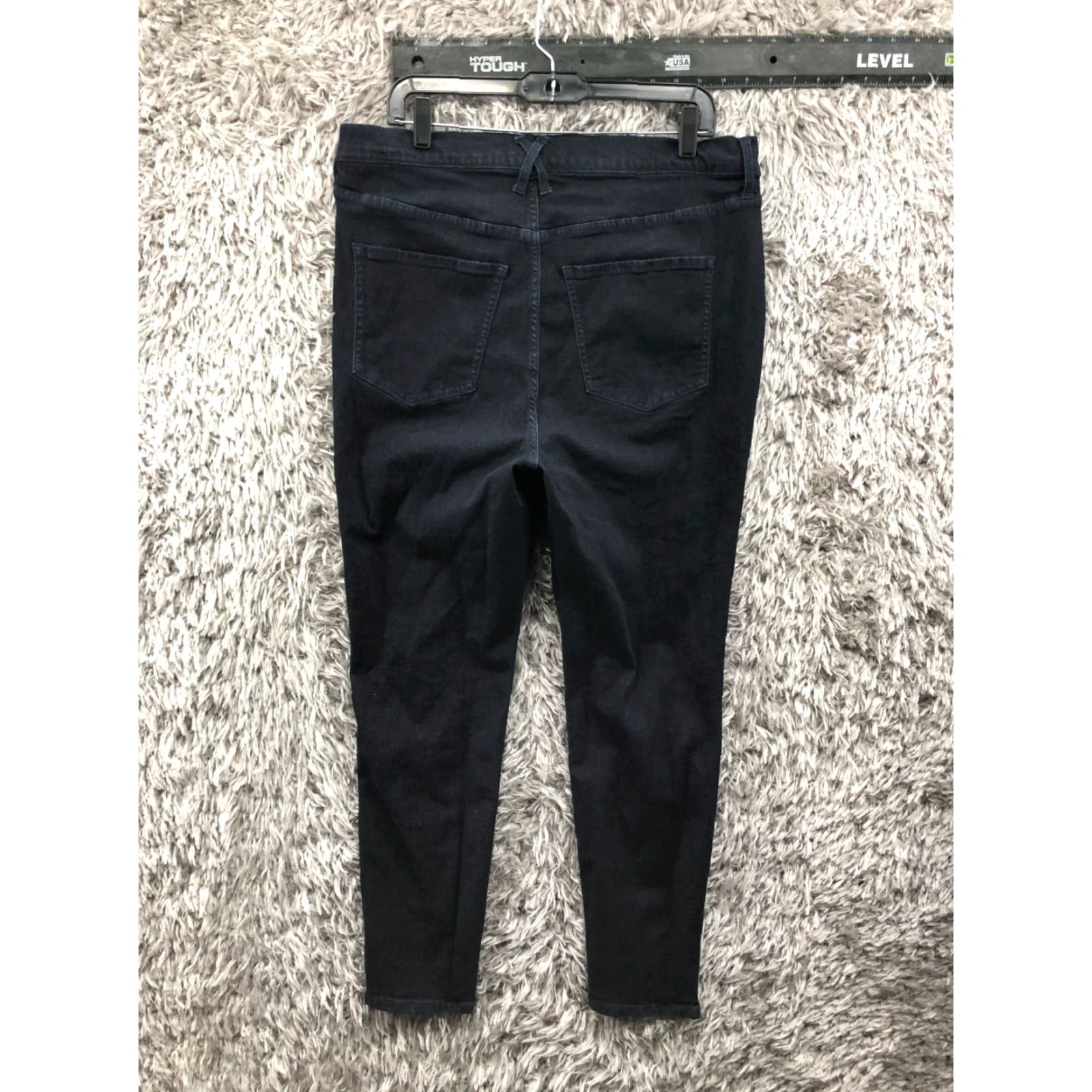 Vintage All Worthy Skinny Jeans 18W Plus Size Womens High Rise Dark Blue Denim Jeans Size 40" / US 18 - 5 Thumbnail