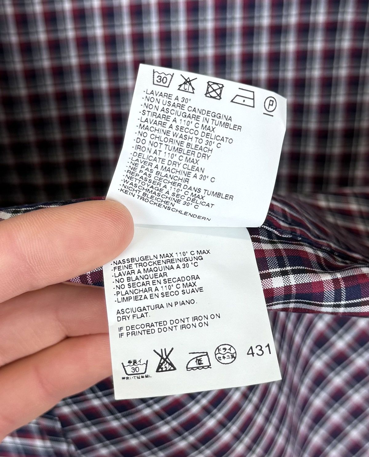 Dsquared2 Dsquared2 Buttons-Up Check Shirt Long Sleeve Made in Italy Size US L / EU 52-54 / 3 - 10 Thumbnail