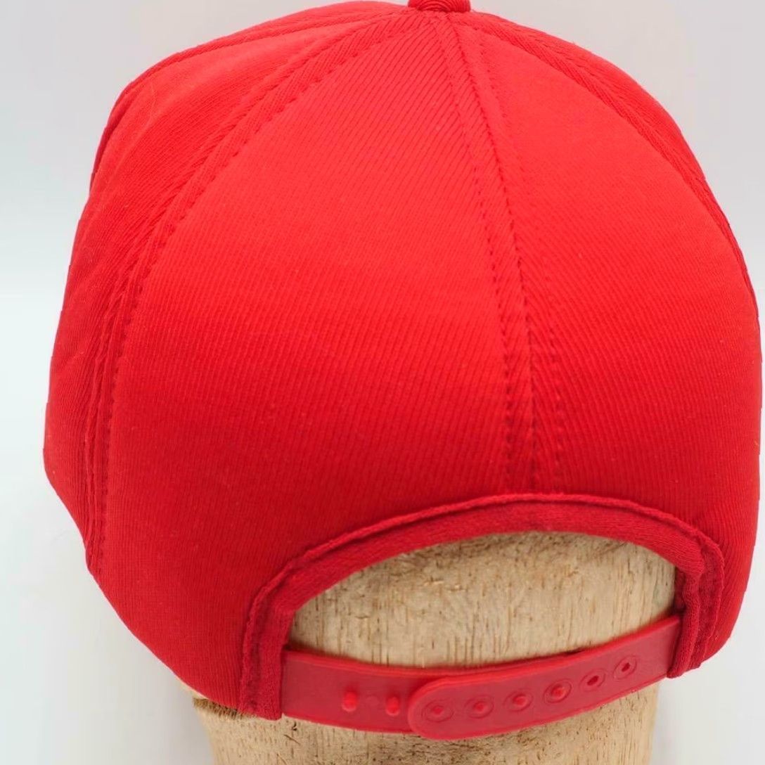 Vintage VINTAGE Strapback Trucker Hat Cap Baker & Sons 1980's Unbranded Unisex Adults Adjustable Red Hat Mens Girls Boys Size ONE SIZE - 2 Thumbnail