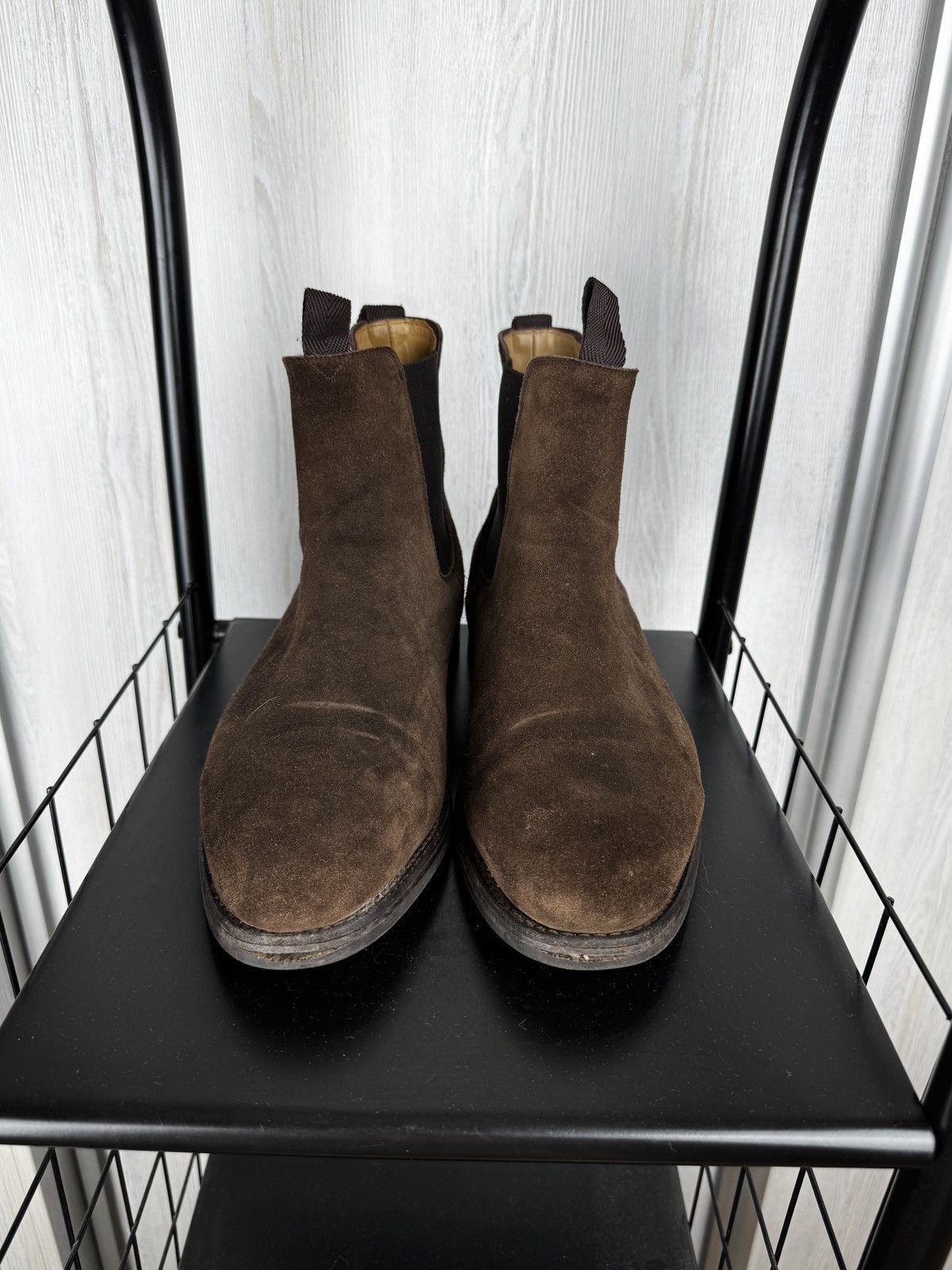 MORJAS Morjas Brown Suede Leather Chelsea Boots size UK11 US12 Size US 12 / EU 45 - 4 Thumbnail