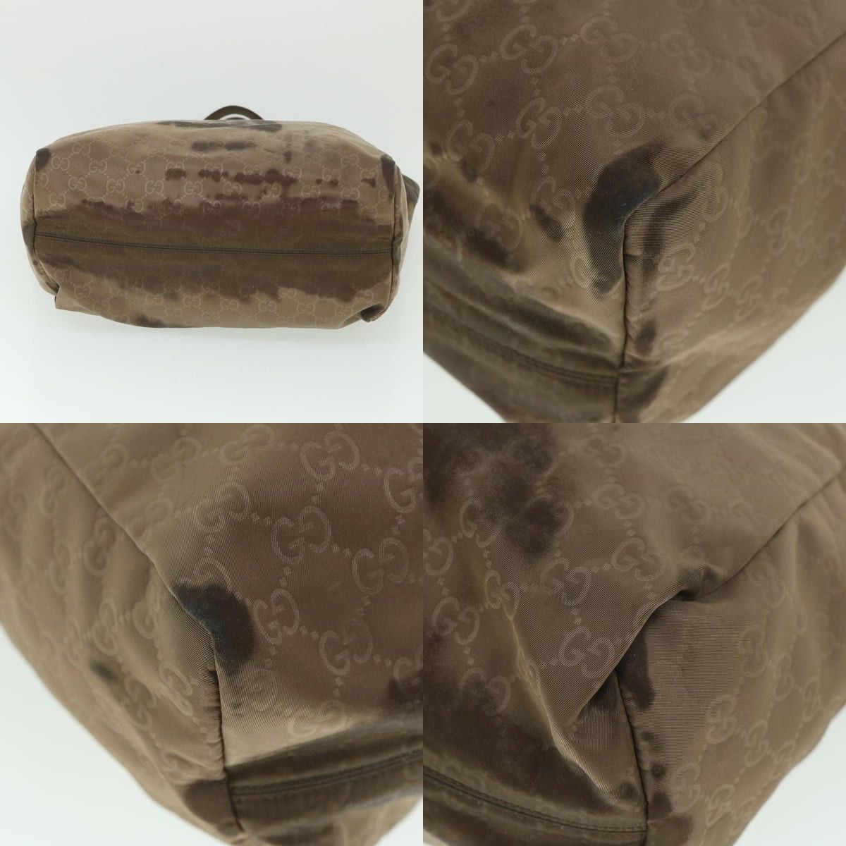 Gucci GUCCI GG Canvas Tote Bag Brown Size ONE SIZE - 10 Thumbnail