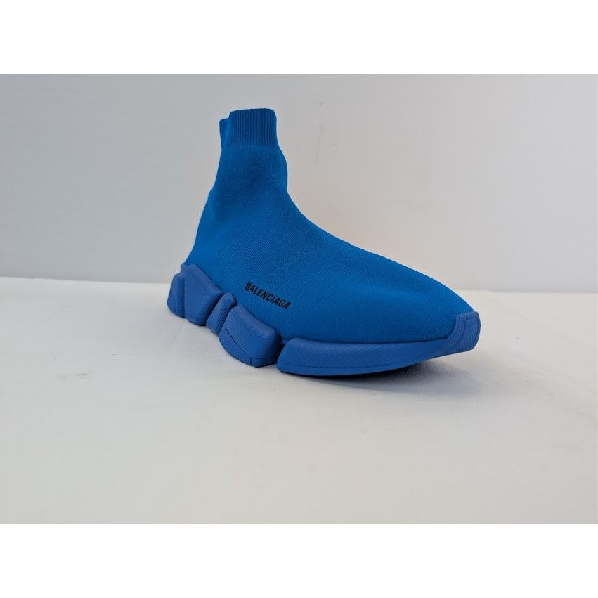 Balenciaga o1rshd1 Speed 2.0 Recycled Knit Sneakers in Dark Blue Size US 11 / EU 44 - 2 Thumbnail
