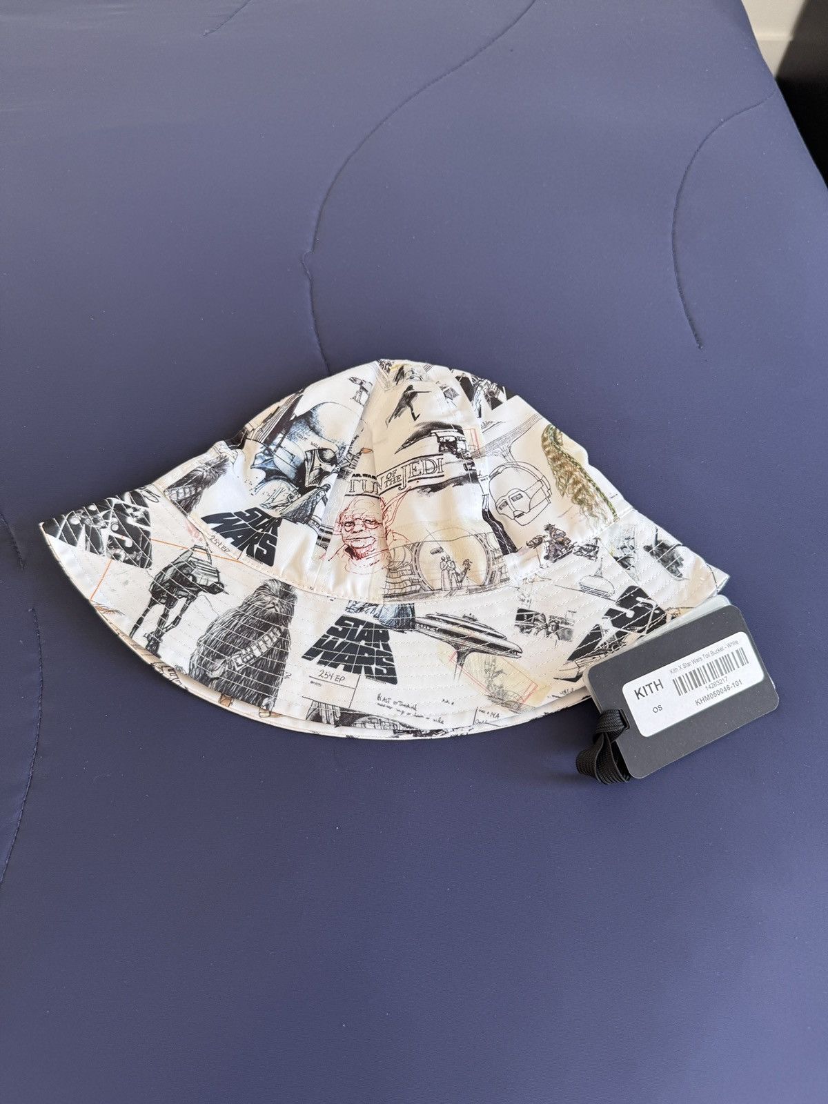 Kith Kith x Star Wars Toil White Bucket Hat New w Tags Size ONE SIZE - 1 Thumbnail