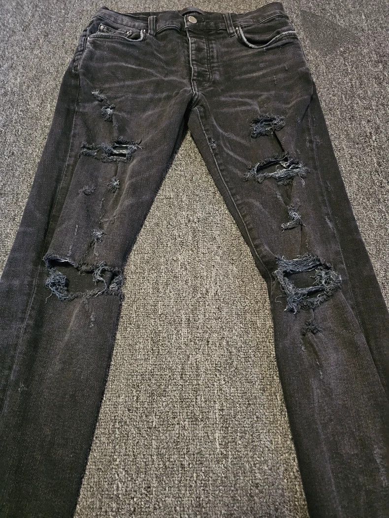 Amiri Amiri Distressed Jeans with Authenticity Support-2506 Size US 31 - 2 Thumbnail