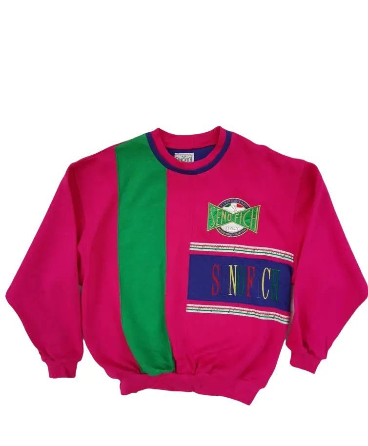 Other Rare!!! Senofich Italy Embroidered Big Logo Sweatshirt Size US L / EU 52-54 / 3 - 1 Thumbnail