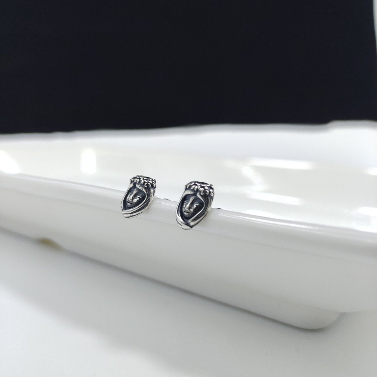 Jewelry Beauty Retro Earrings One Pairs Chrome Jewelry Size ONE SIZE - 2 Thumbnail