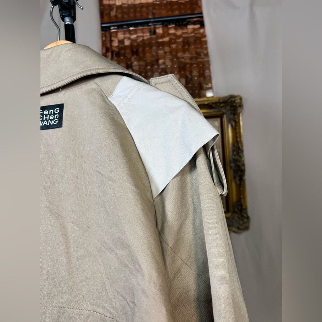 Feng Chen Wang Feng Chen Wang Beige Double Layer Modified Trench Size M Size US M / EU 48-50 / 2 - 6 Thumbnail
