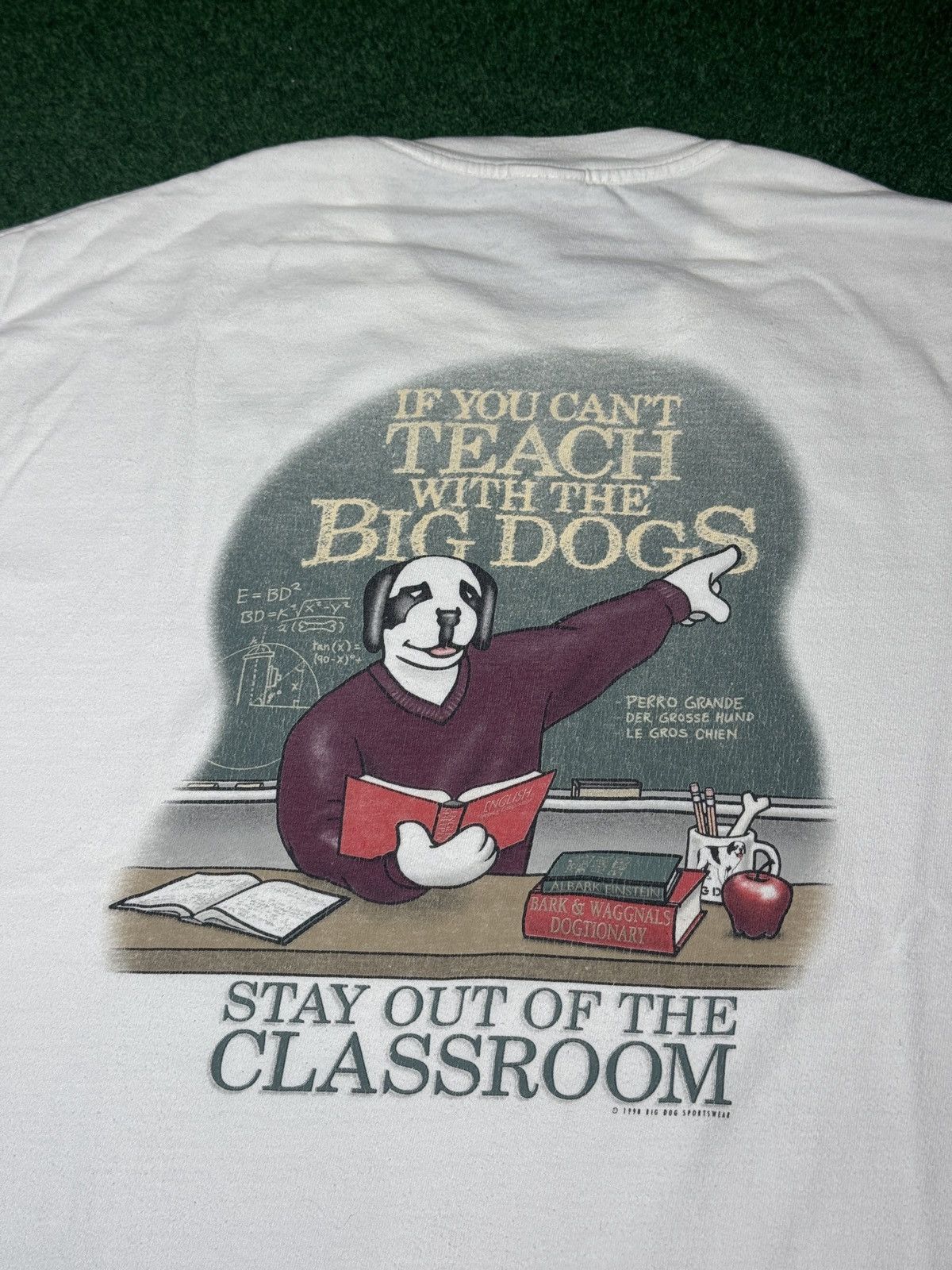 Big Dogs Big Dogs Teach Classroom Vintage 90s M 19.5x27 T Shirt Size US M / EU 48-50 / 2 - 2 Thumbnail