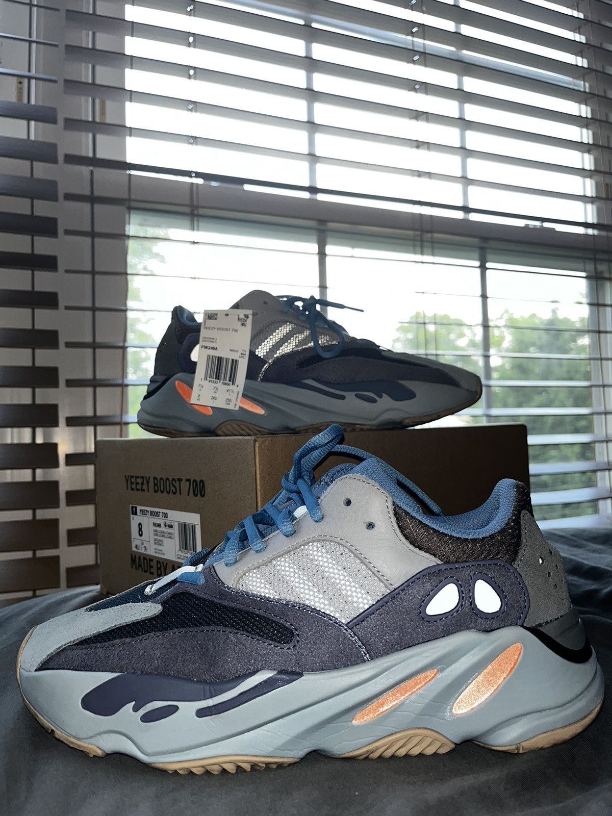 image of Adidas Yeezy 700 Carbon Blue - Size 8 Shoes, Men's