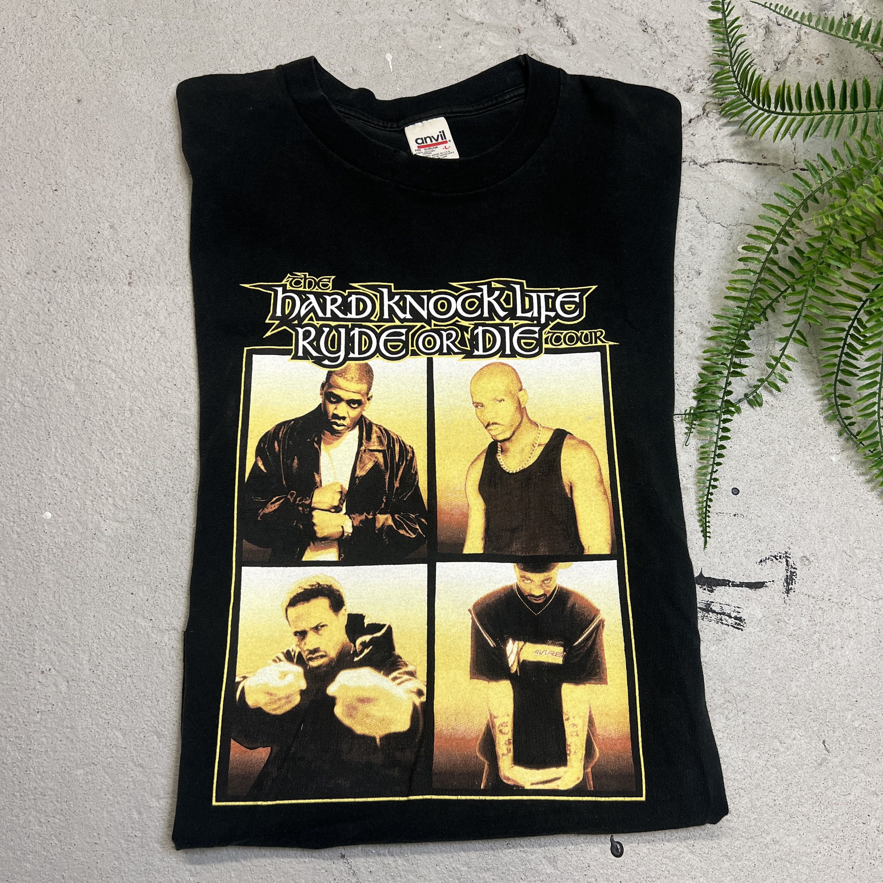 Anvil × Jay-Z × Vintage 1999 Hard Knock Life Ryde Or Die Tour Tee Size US L / EU 52-54 / 3 - 1 Thumbnail