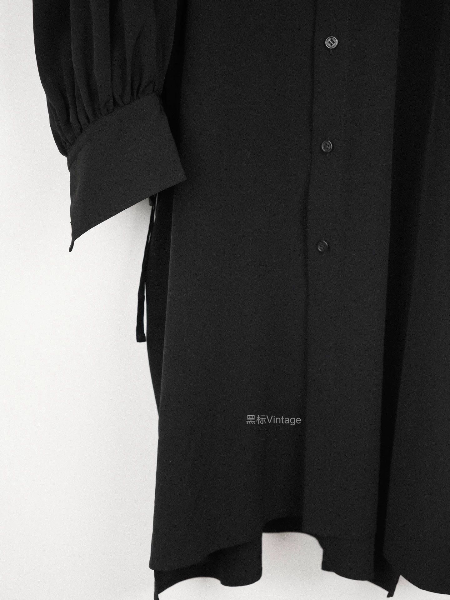 Yohji Yamamoto Yohji Yamamoto 19AW Puff Sleeve Triacetate Dress Size XS / US 0-2 / IT 36-38 - 5 Thumbnail