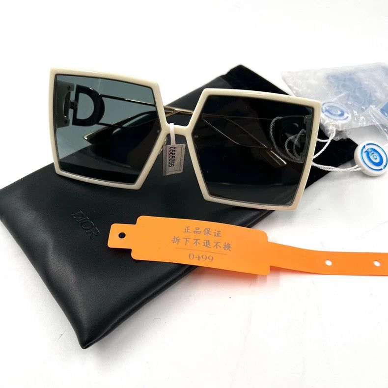 Dior Dior CD white sunglasses square Size ONE SIZE - 9 Thumbnail