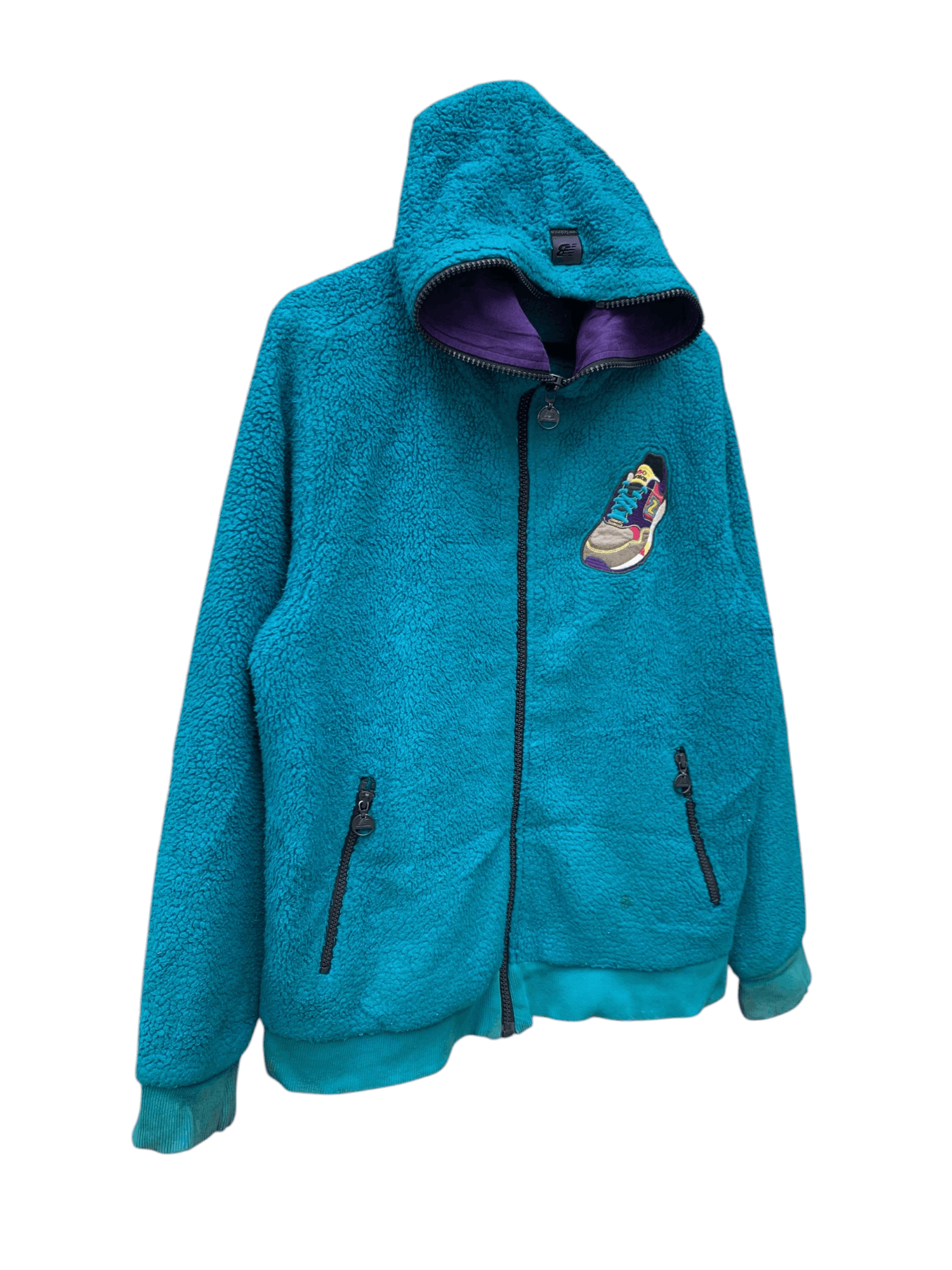 New Balance Rare Vtg New Balance Fleece Full Zipper Hoodie Jacket Size US M / EU 48-50 / 2 - 3 Thumbnail