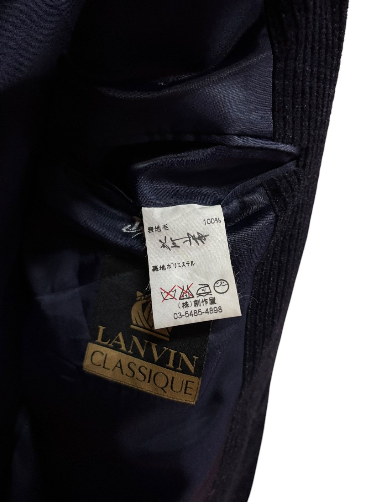 Lanvin 90s Vtg Lanvin Paris Single Breasted Corduroy Coat Size US S / EU 44-46 / 1 - 7 Thumbnail