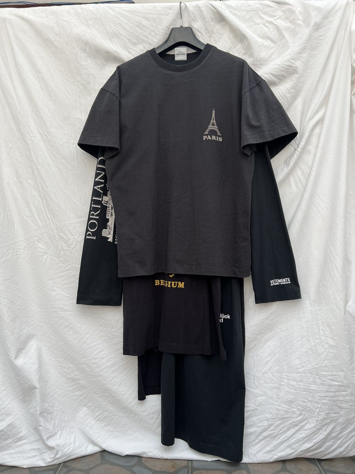 Vetements Vetements layered iconic T-shirt dress | Grailed