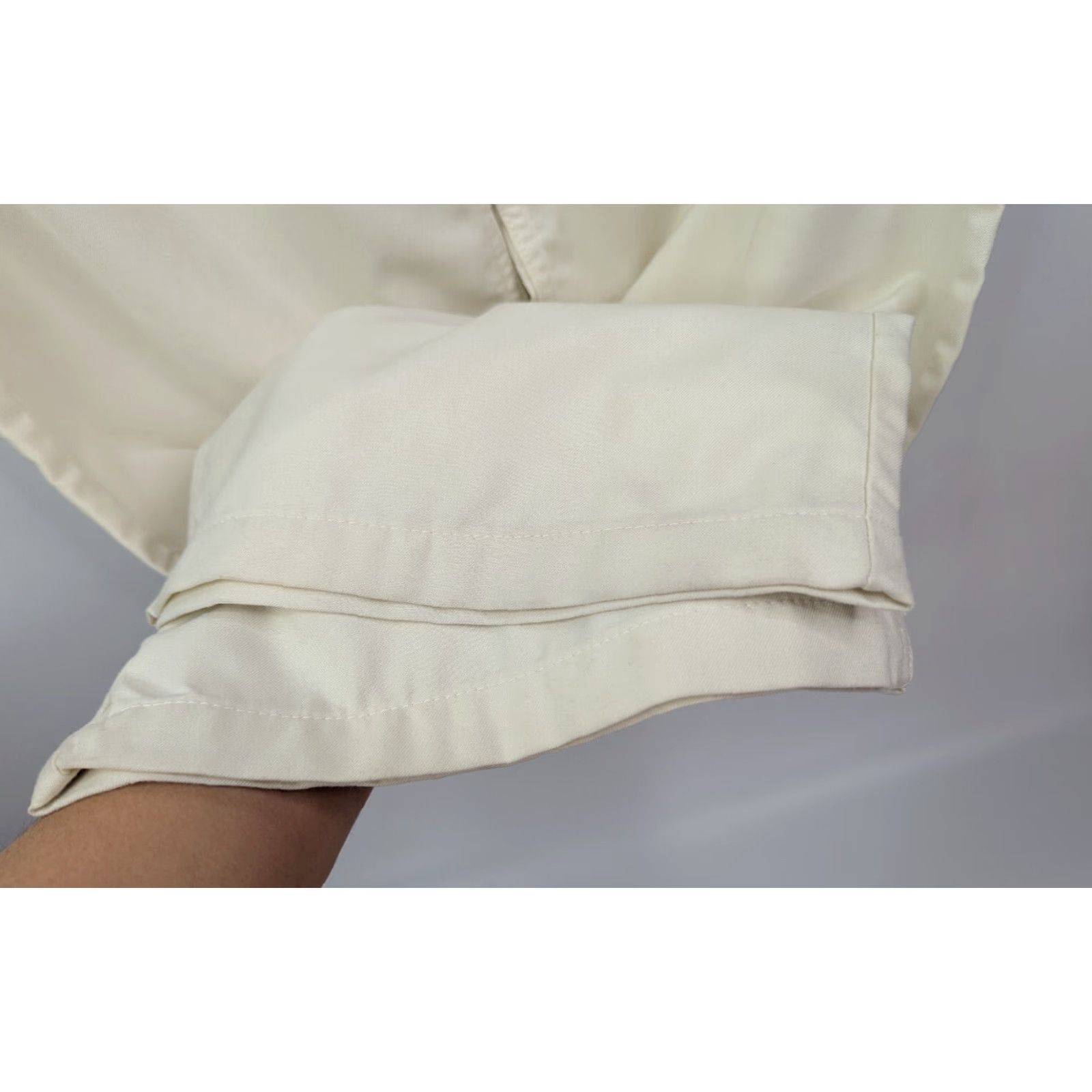 Vans VANS Chino Pants Hem Pleated Front Beige 28 WOMEN Regular Straight Logo NWT Size 26" / US 2 / IT 38 - 3 Thumbnail