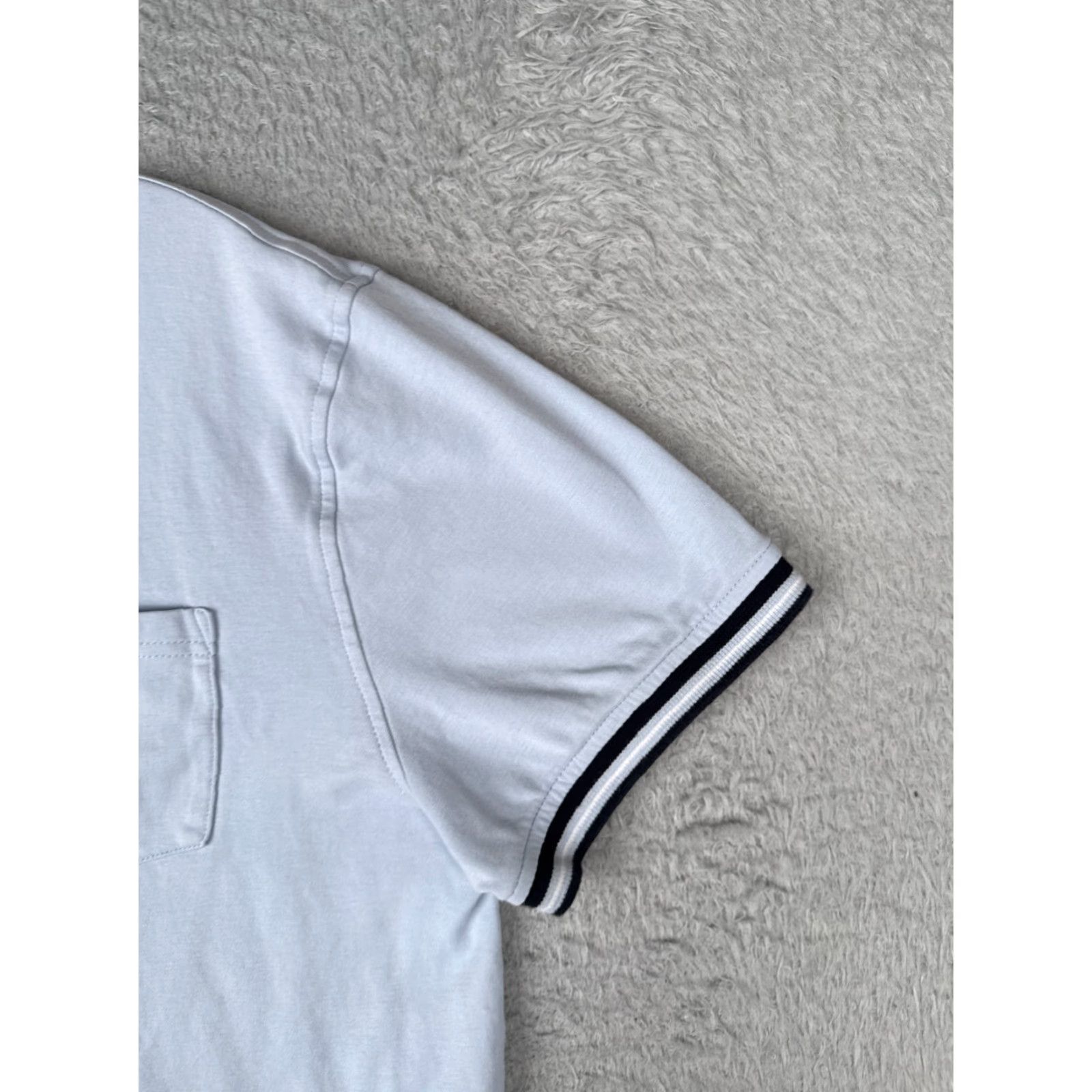 Tommy Hilfiger Tommy Hilfiger Polo Shirt Men Large Blue 100% Cotton Short Sleeve Golf Pocket Shirt Slim Fit Size US L / EU 52-54 / 3 - 2 Thumbnail