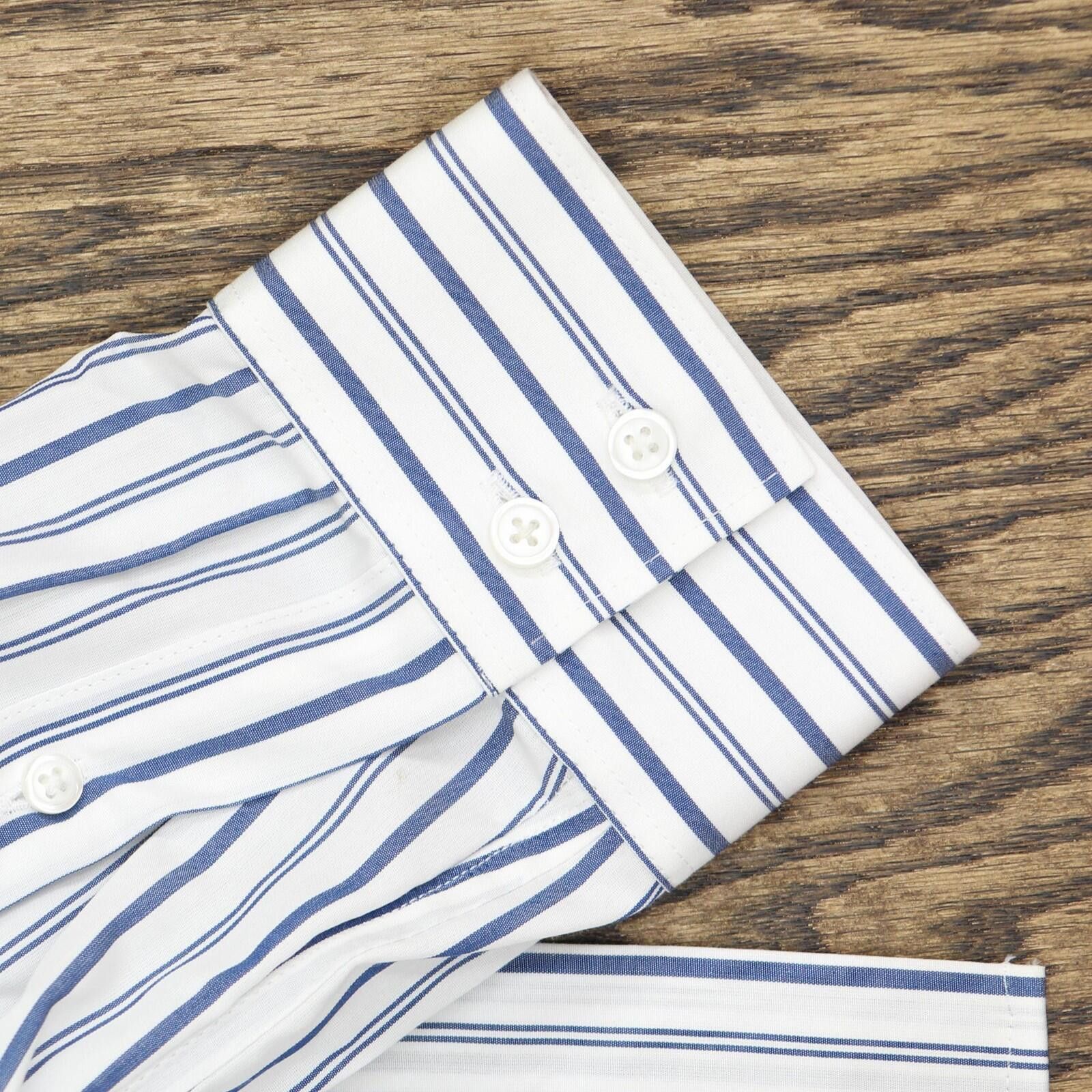 Lands' End Lands' End Up Shirt 503294-sample 2 Tall White Blue Stripe Size XS / US 0-2 / IT 36-38 - 5 Thumbnail