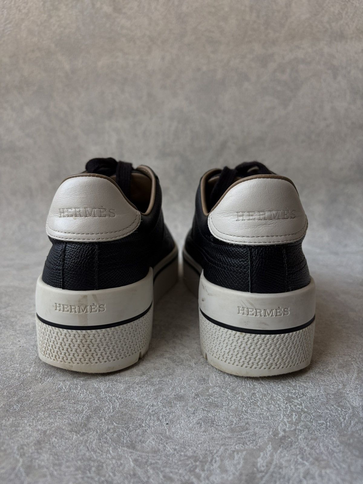 Hermes Hermes Voltage H Logo Calfskin Platform Leather Sneakers Size US 9 / IT 39 - 6 Thumbnail