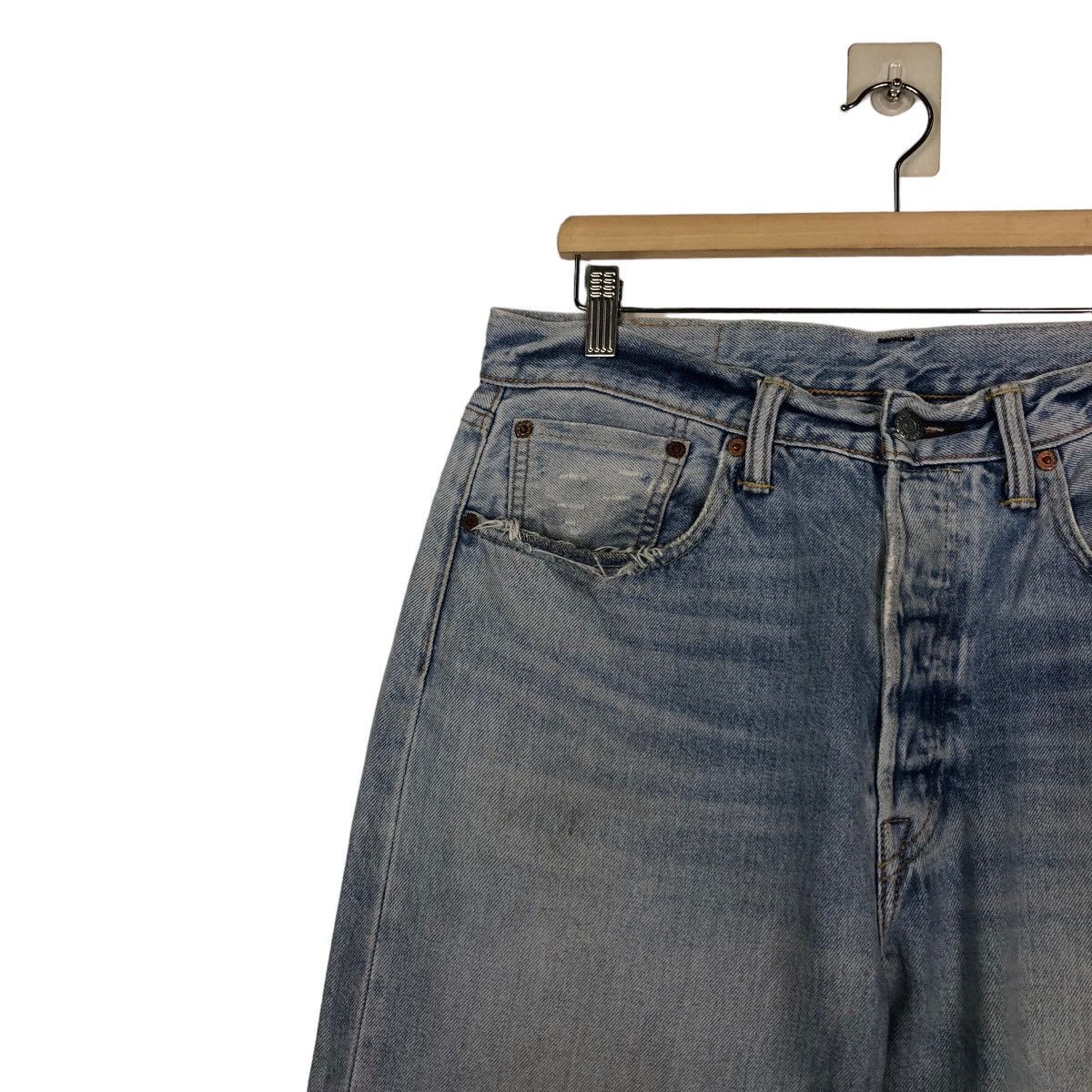 Levi's 🔥VINTGE ACID WASH DESIGN DENIM JEANS LEVI’S 501 Size US 32 / EU 48 - 7 Thumbnail