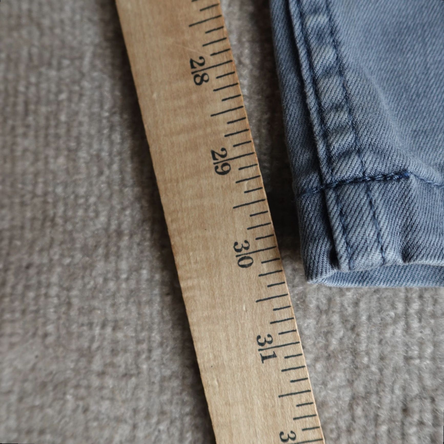 Vintage Mugsy Jeans 33 x 31 Blue Solid Logans Jeans Men 34 31 Regular Cotton Blend Denim Straight Button Fly Pocketed Shirt? Size US 34 / EU 50 - 6 Thumbnail