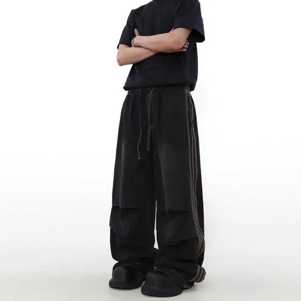 Vintage Katagiri x Kon Vintage washed black baggy wide leg jeans Size US 30 / EU 46 - 2 Thumbnail