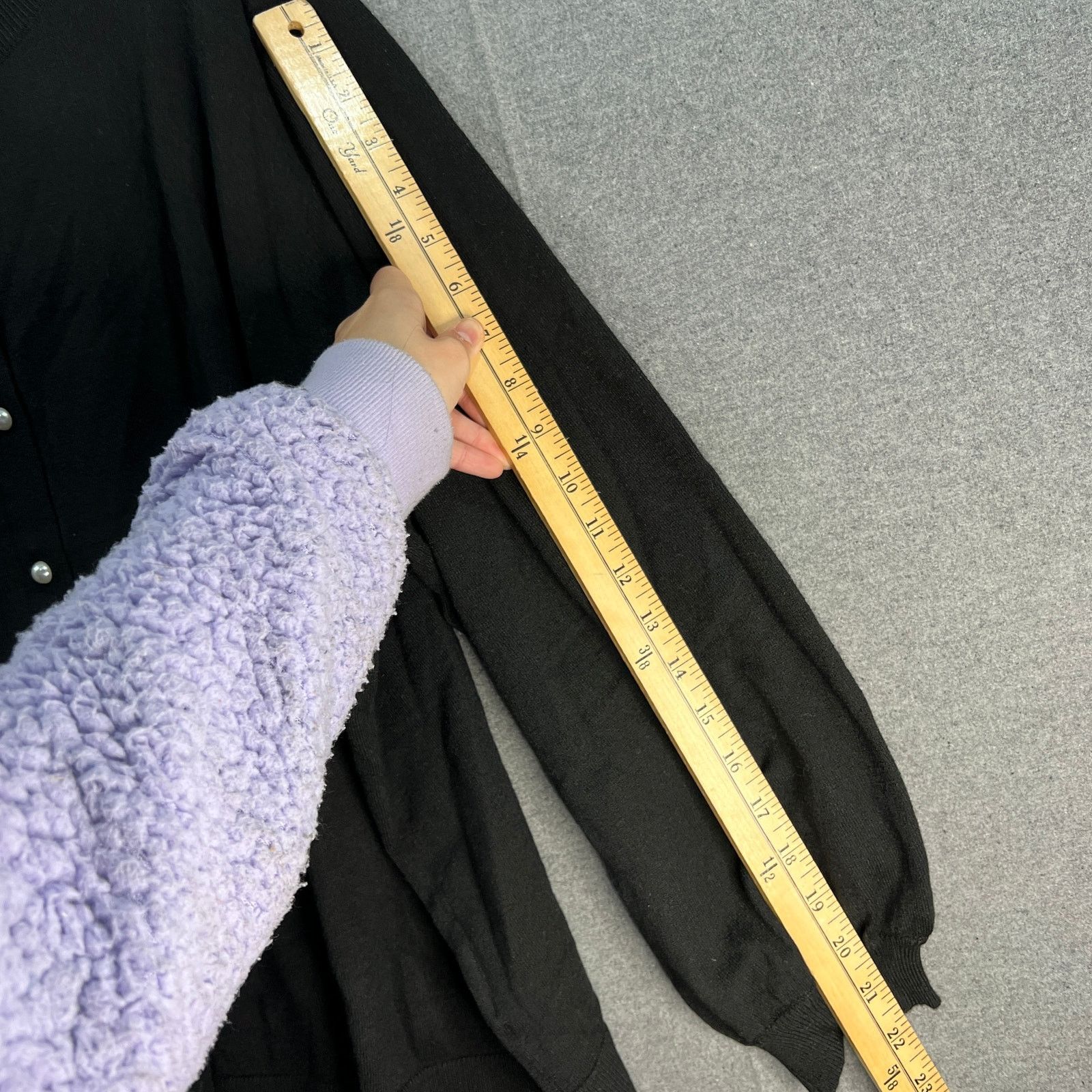 Other Girl With Curves Novelty Sueater Cardigan Black, Size 1X Size XL / US 12-14 / IT 48-50 - 8 Thumbnail