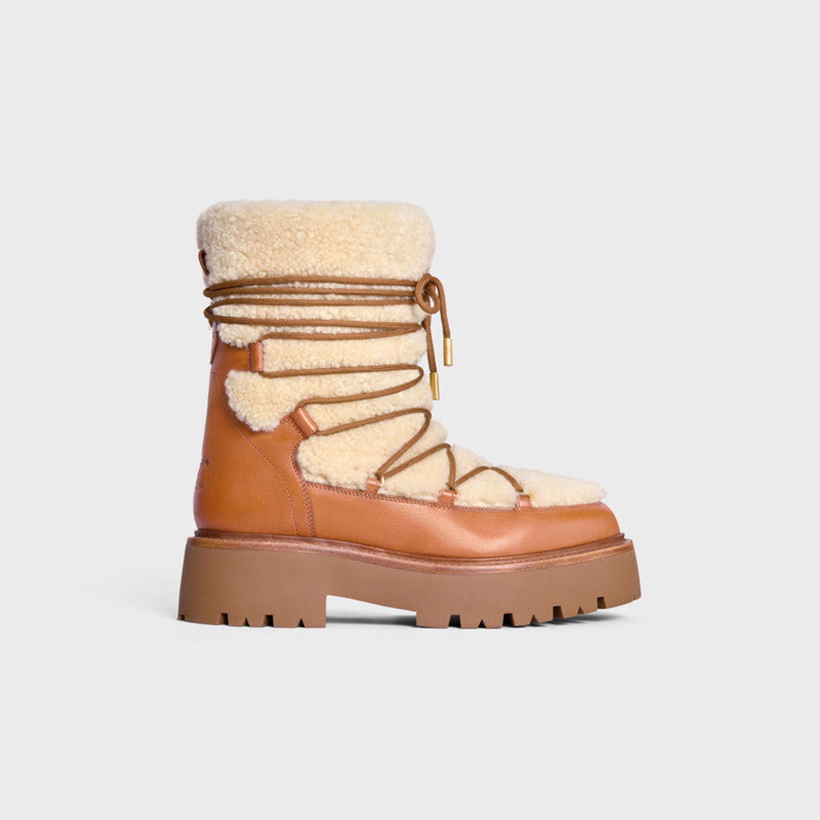 Celine Celine Bulky Shearling Boots Size US 5 / IT 35 - 1 Thumbnail
