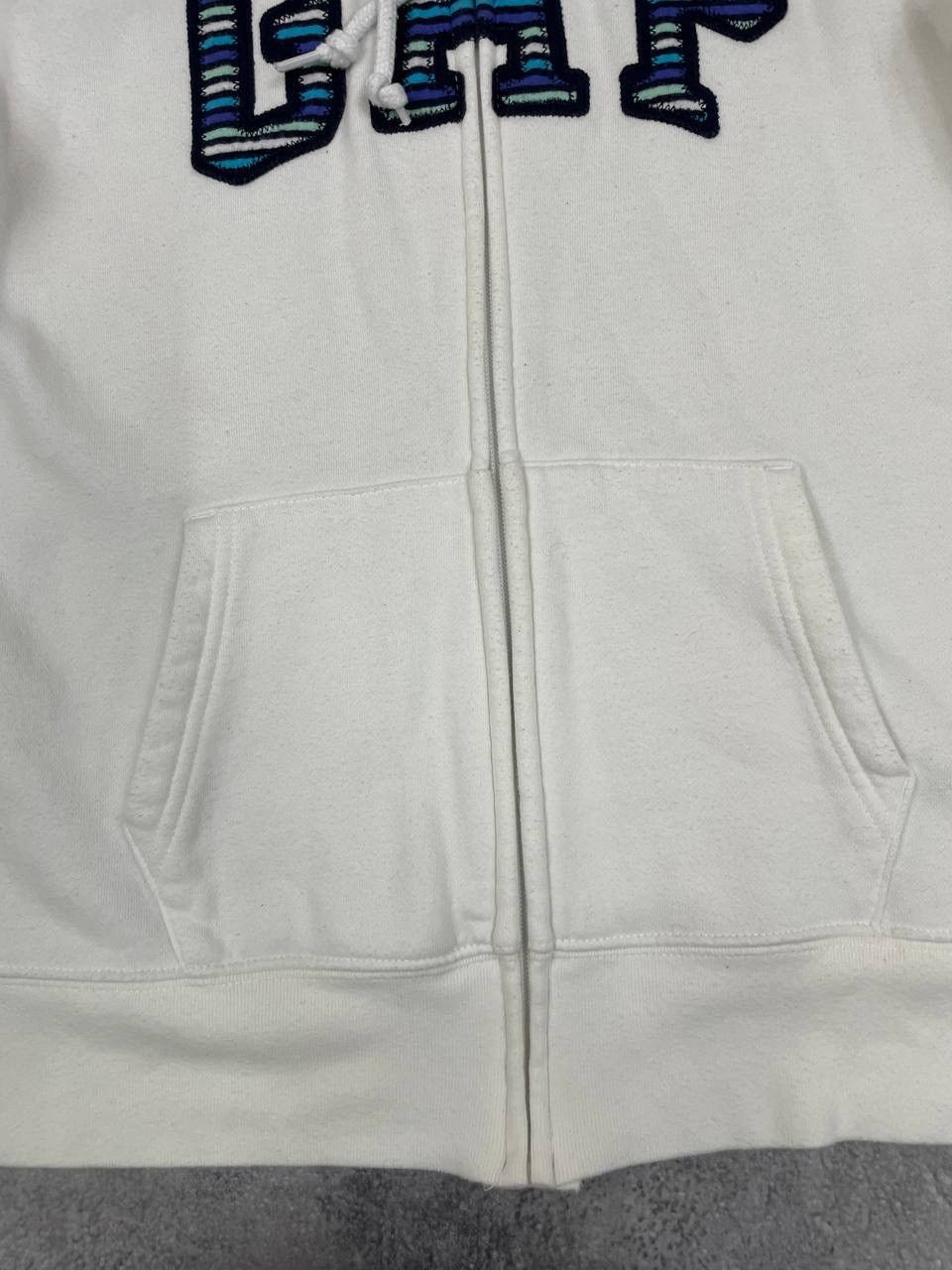 Gap Gap Men Cotton Hoodie Zip Up White Classic Casual Size L Size US L / EU 52-54 / 3 - 5 Thumbnail