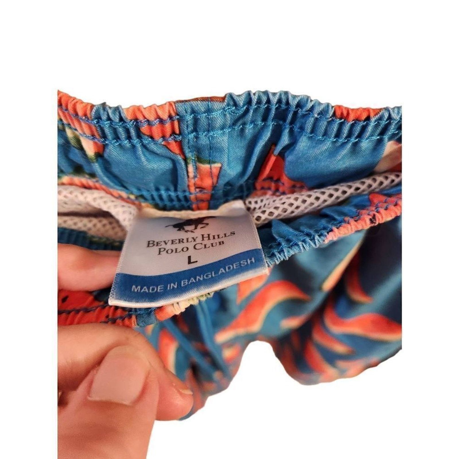 Beverly Hills Polo Club Mens Beverly hills polo club L watermelon swim shorts Size US 34 / EU 50 - 2 Thumbnail