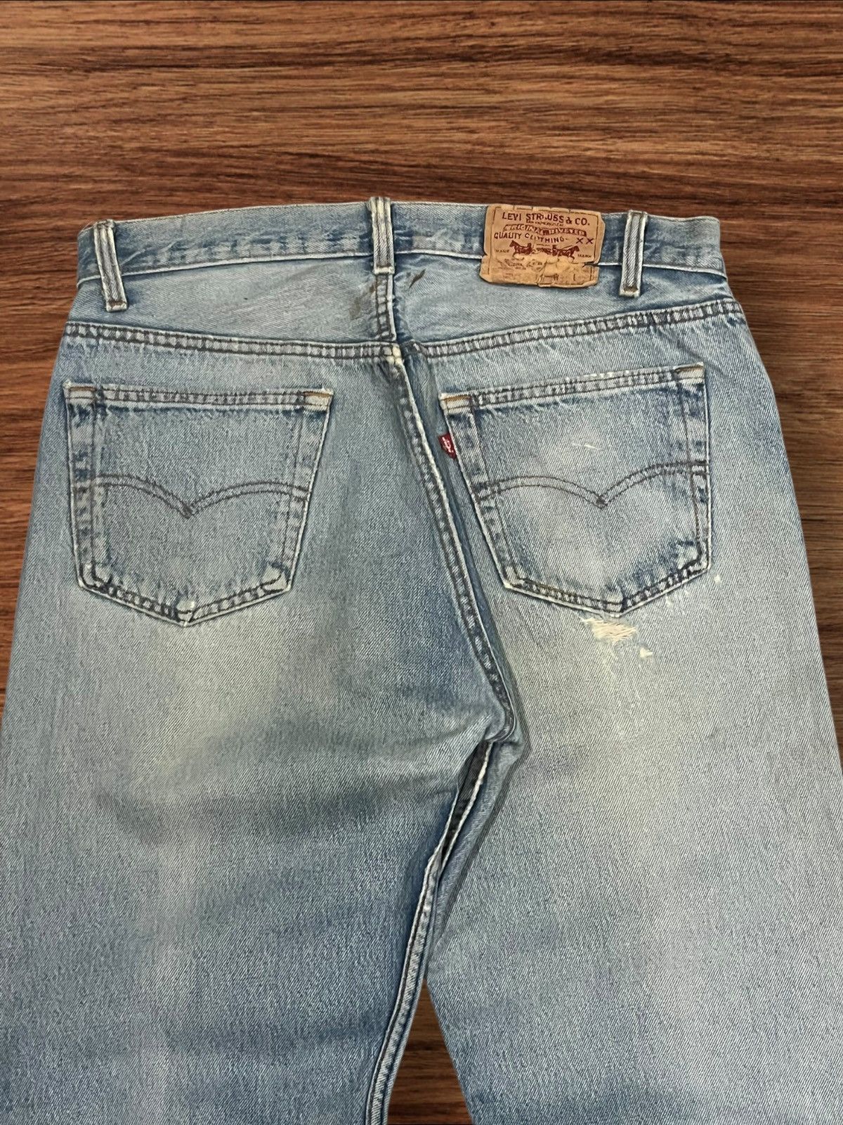 Levi's × Vintage ⚡️80’s⚡️Vintage Levi’s 501XX Made in USA - 90s Denim W34 L32 Size US 34 / EU 50 - 11 Thumbnail