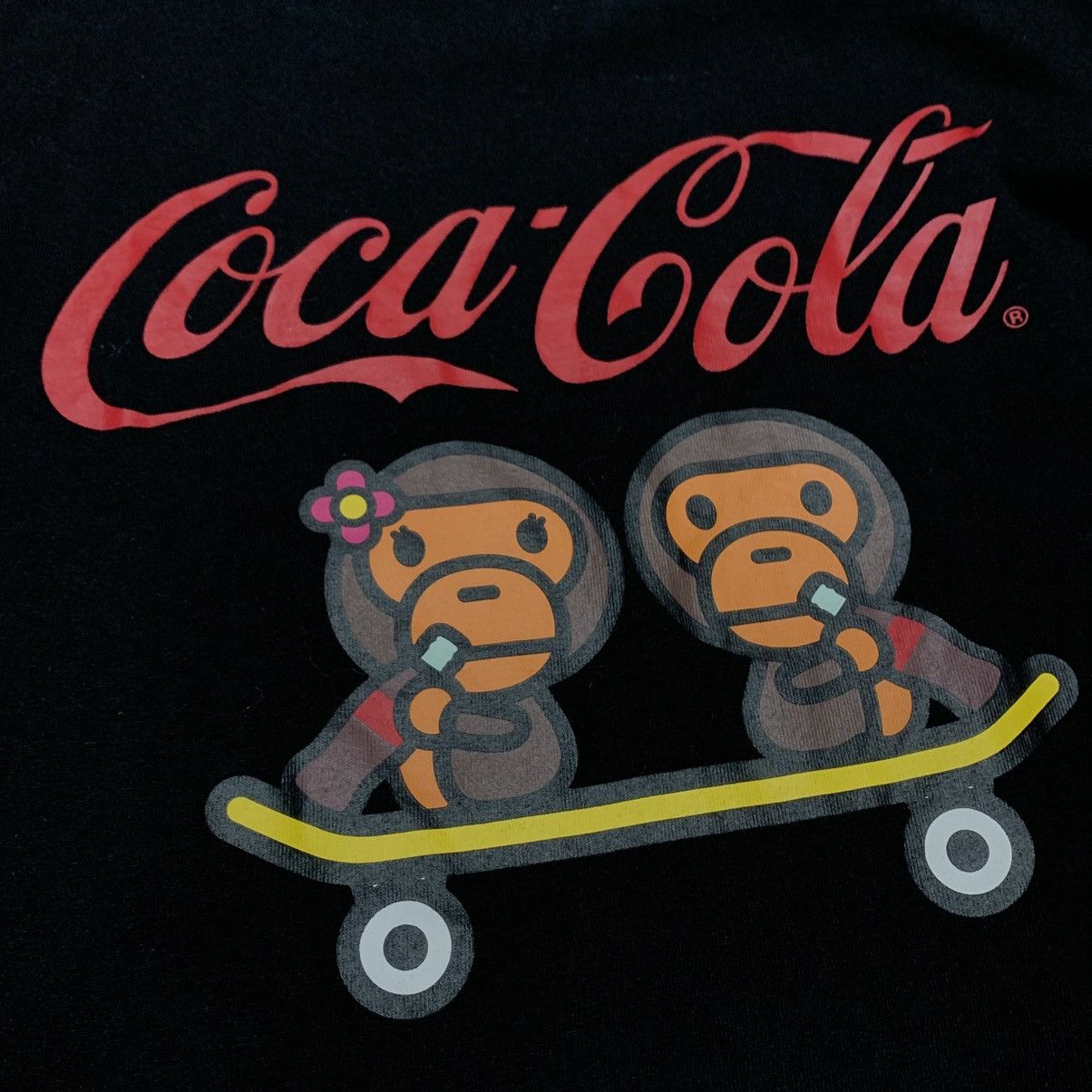 Bape Bape XL Coca Cola Baby Milo Black Tee A Bathing Ape Size US XL / EU 56 / 4 - 4 Thumbnail