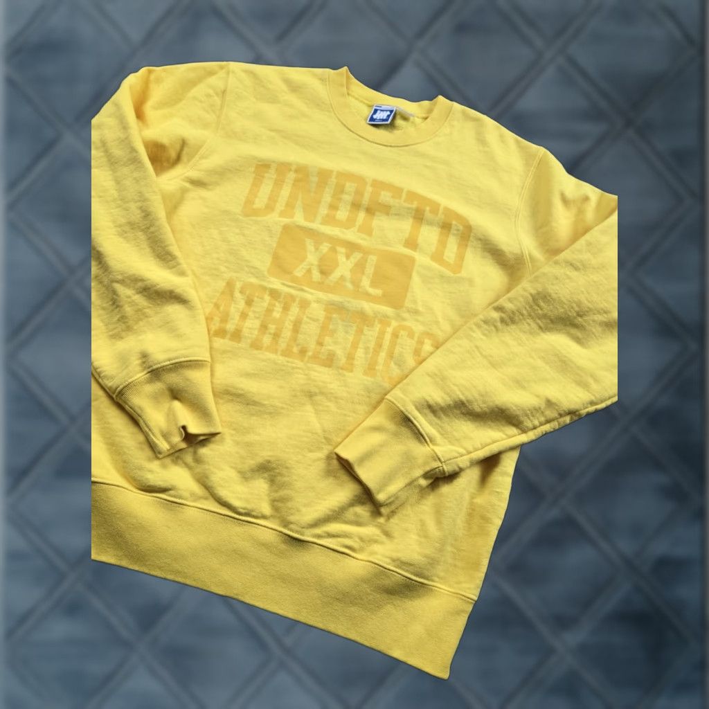 Undefeated VINTAGE Undefeated Sweatshirt Mens Small Yellow Crewneck Pullover Cotton Canada Made Size US S / EU 44-46 / 1 - 1 Thumbnail