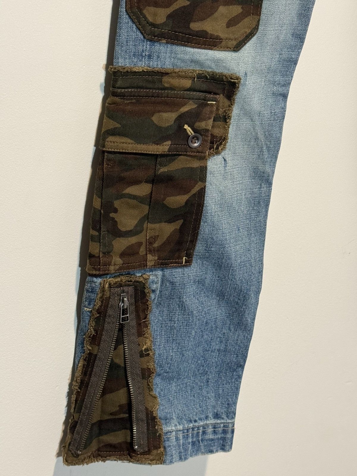 If Six Was Nine × Japanese Brand × Nicole Club Nicole Club Hybrid Camo Jeans Size US 29 - 5 Thumbnail