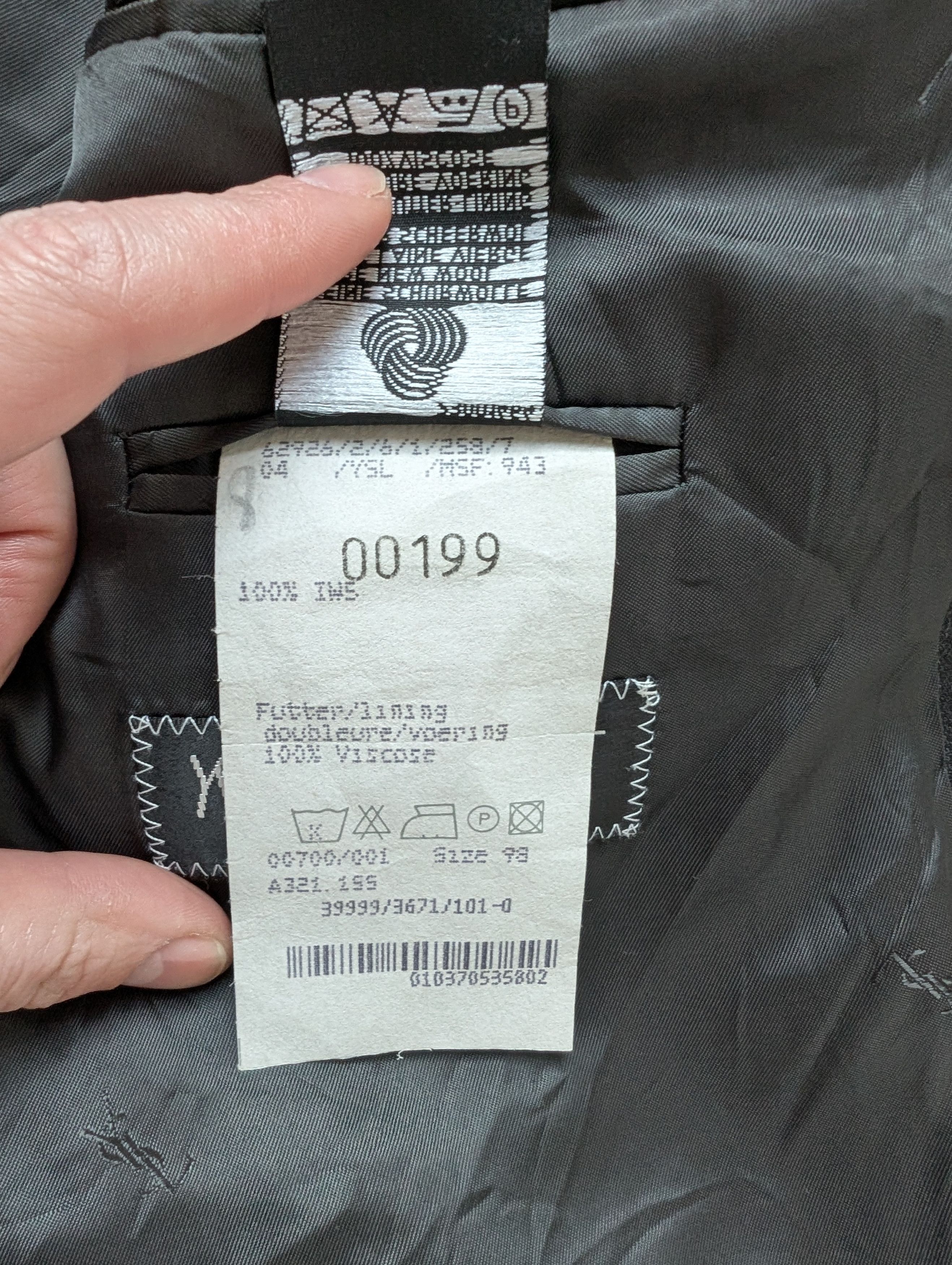 Yves Saint Laurent Yves Saint Laurent Mens Vintage YSL Suit Blazer 100% Wool Size 50R - 5 Thumbnail
