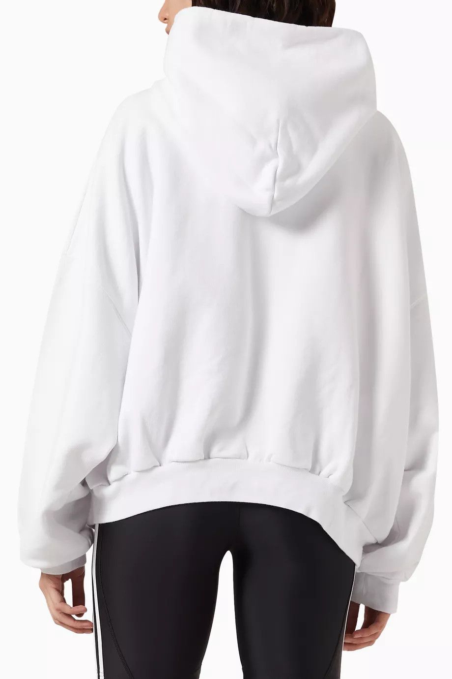 Adidas × Balenciaga o1bcso1str1224 Unisex Large Fit Hoodie in White Size S / US 4 / IT 40 - 7 Thumbnail