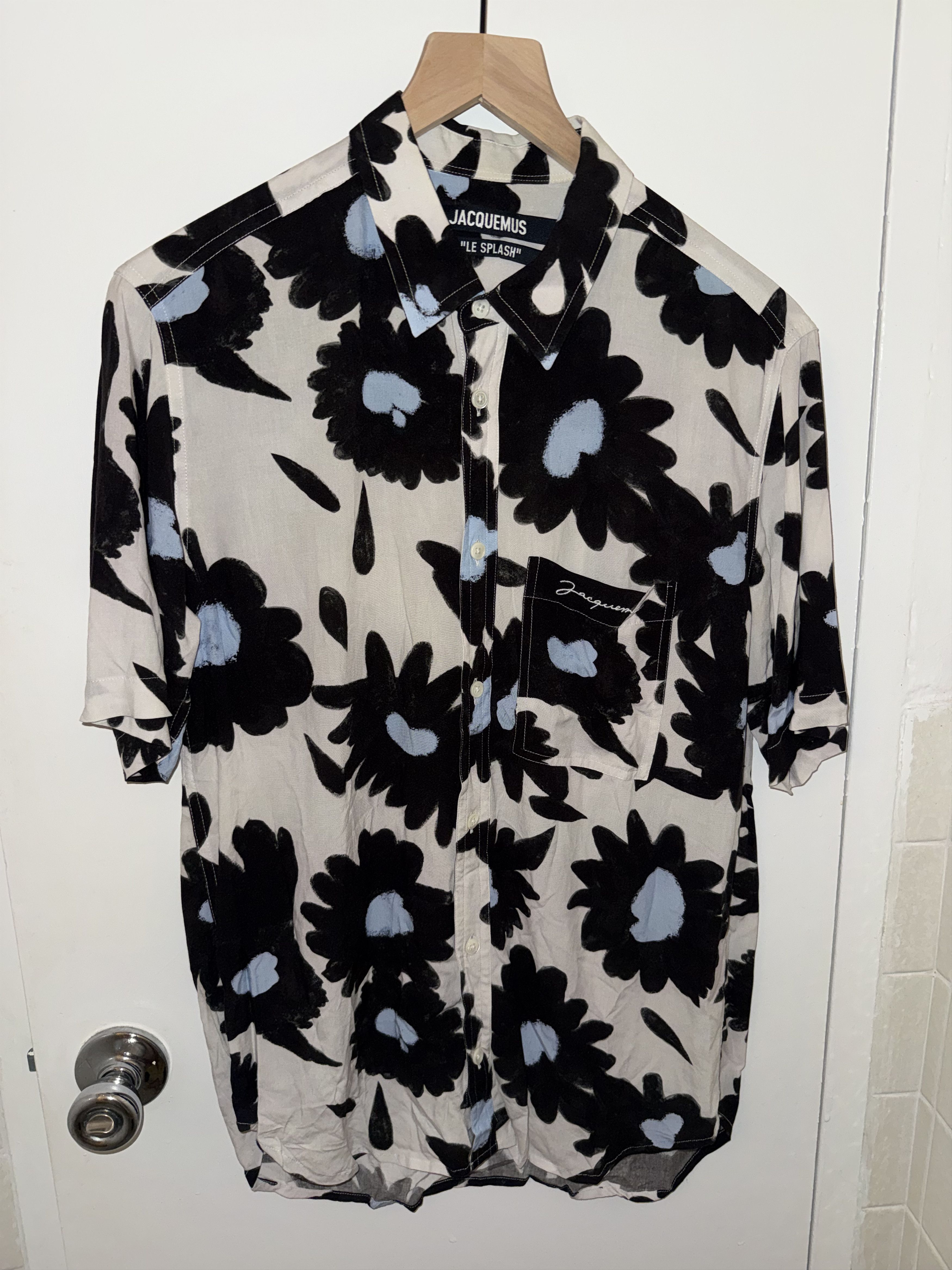 Jacquemus Jacquemus Melo Floral Print Short Sleeve Shirt - Men's S Size US S / EU 44-46 / 1 - 1 Thumbnail