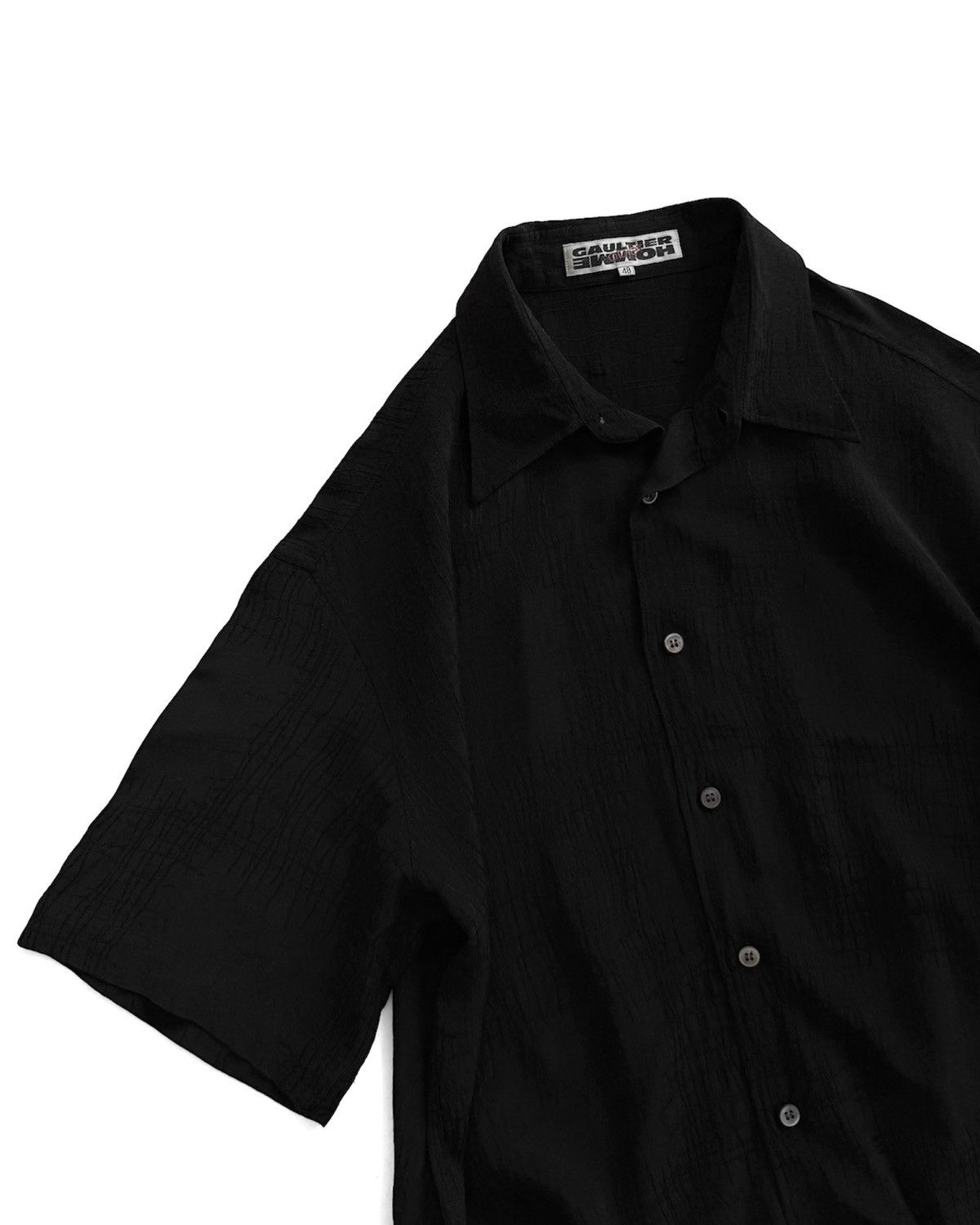 Gaultier Homme Objet VINTAGE90s JEAN PAUL GAULTIER HOMME OBJET BUTTON SHIRT Size US L / EU 52-54 / 3 - 3 Thumbnail
