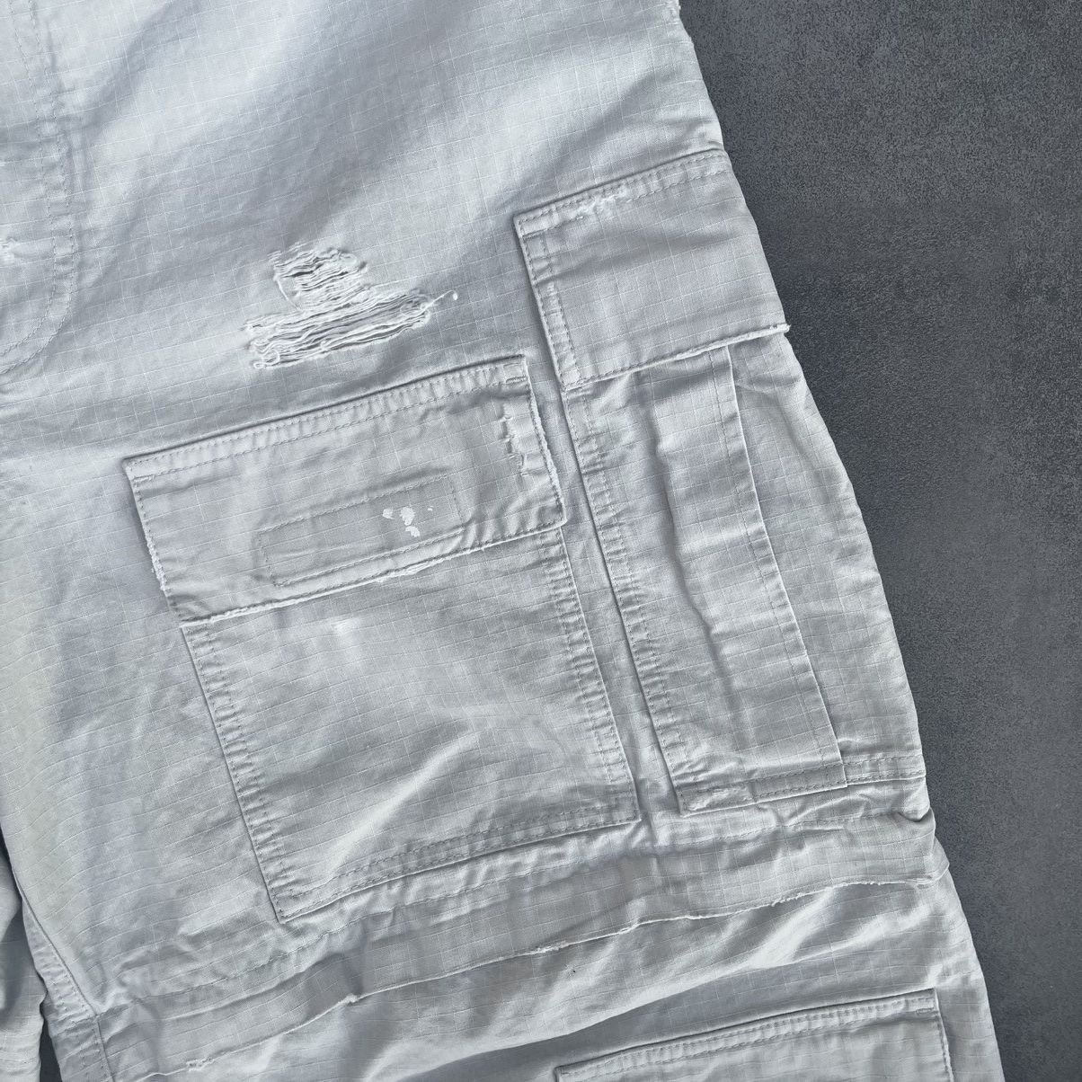 Balenciaga Balenciaga Distressed Zip Off Cargo Trousers Size US 32 / EU 48 - 7 Thumbnail