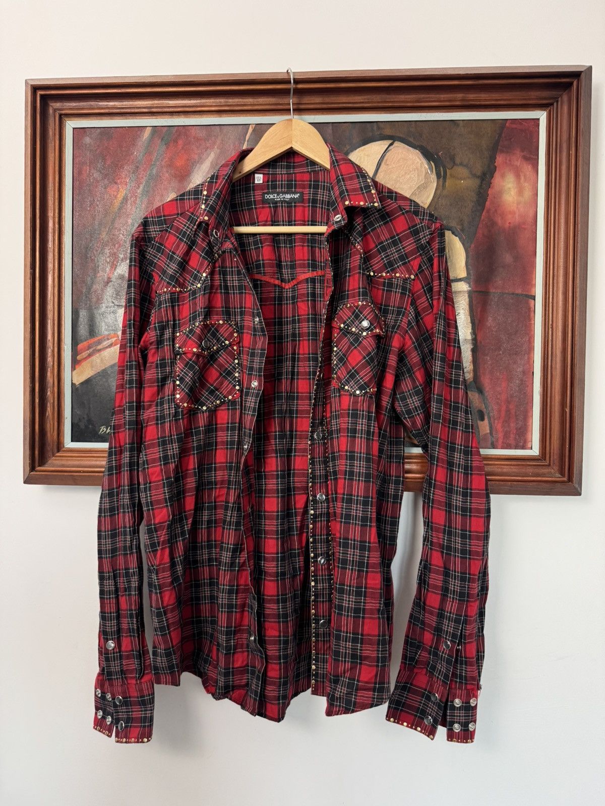 Dolce & Gabbana Dolce & Gabbana Archive ButtonUp Vintage Shirt studded plaid Size US M / EU 48-50 / 2 - 4 Thumbnail