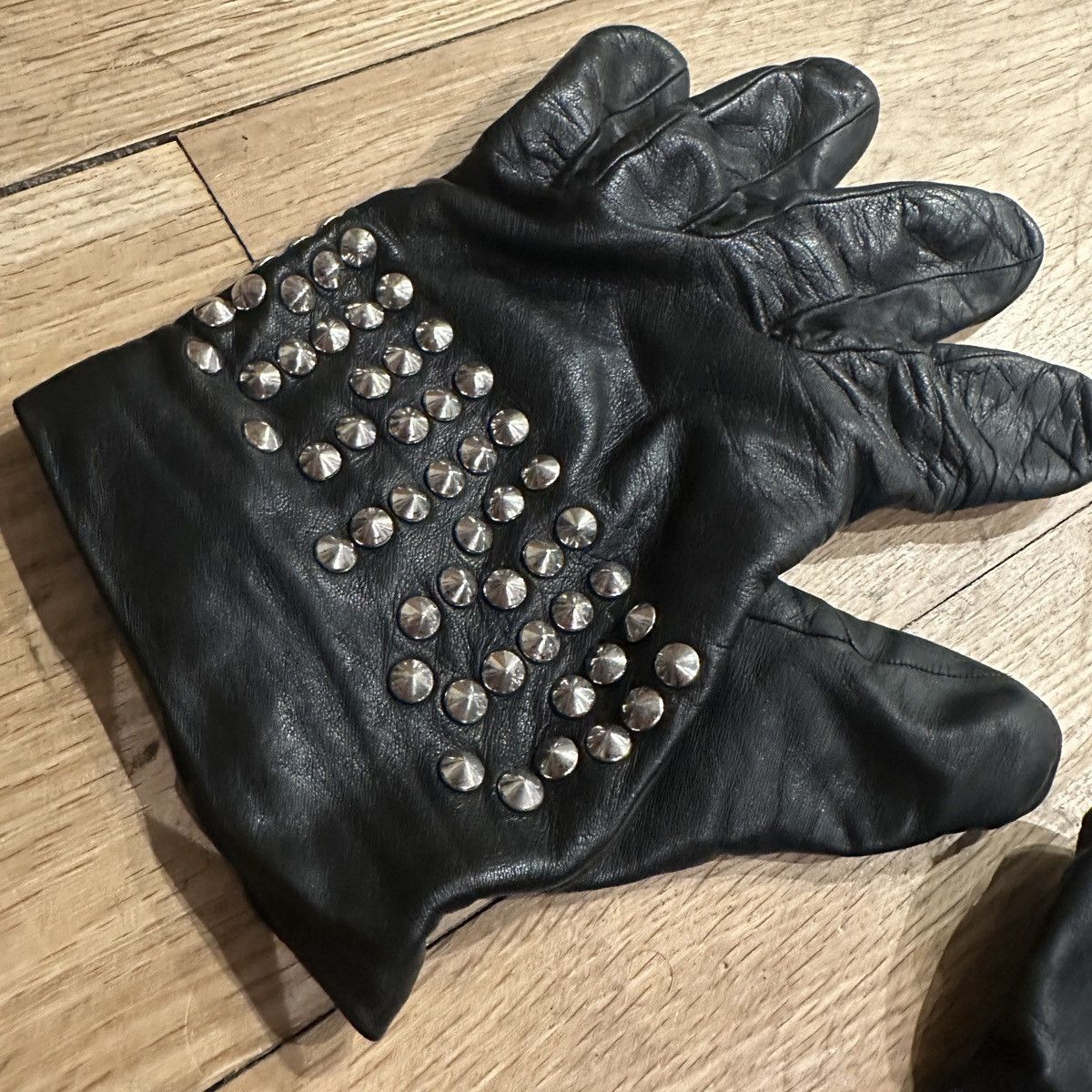 Japanese Brand × KMRii Leather Studded Gloves Size ONE SIZE - 3 Thumbnail