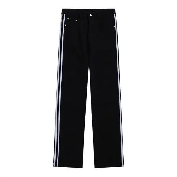 VIBE Street trend color block casual side stripe straight jeans Size US 32 / EU 48 - 1 Thumbnail