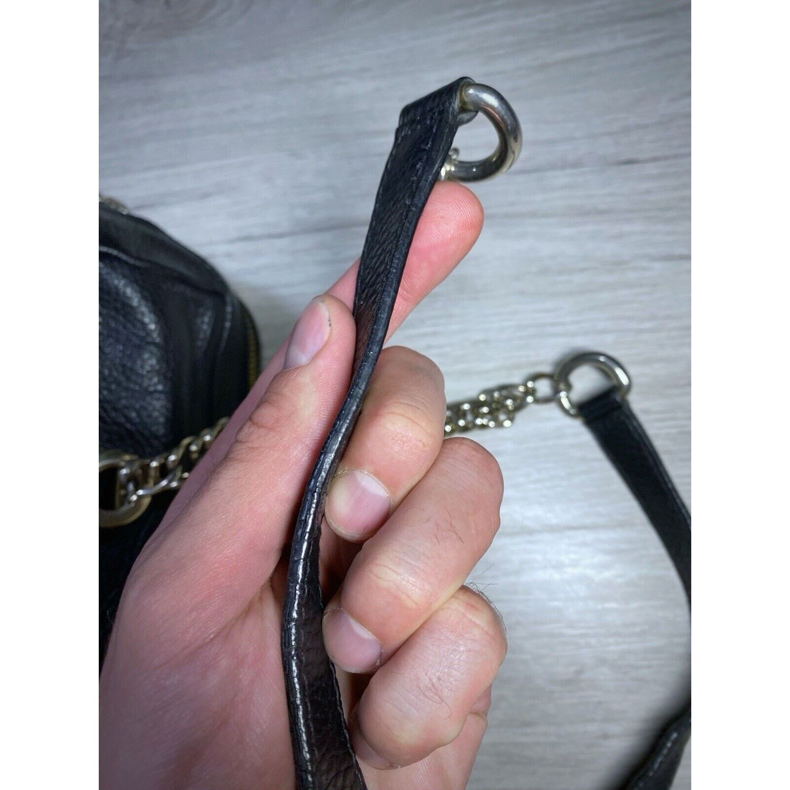 Versace × Versace Jeans Couture Versace Collection Leather Shoulder bag Black Made In Italy Size ONE SIZE - 9 Thumbnail